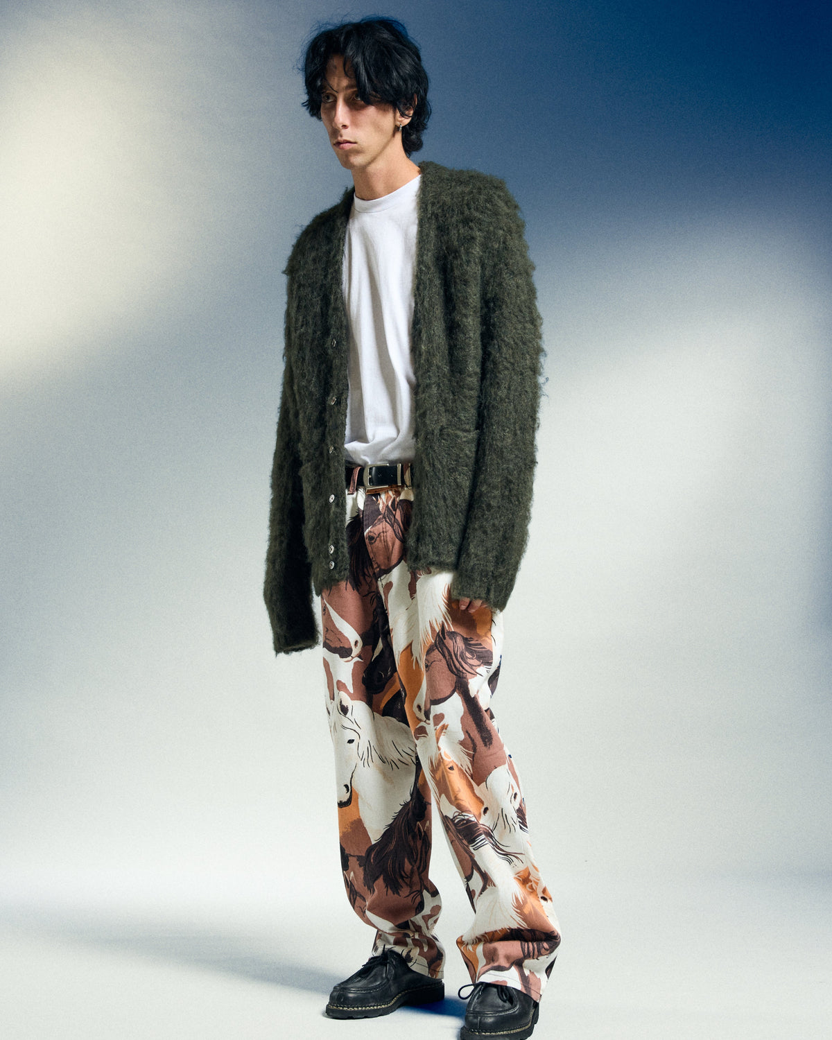 CLASSIC BAGGY PRINTED DENIM