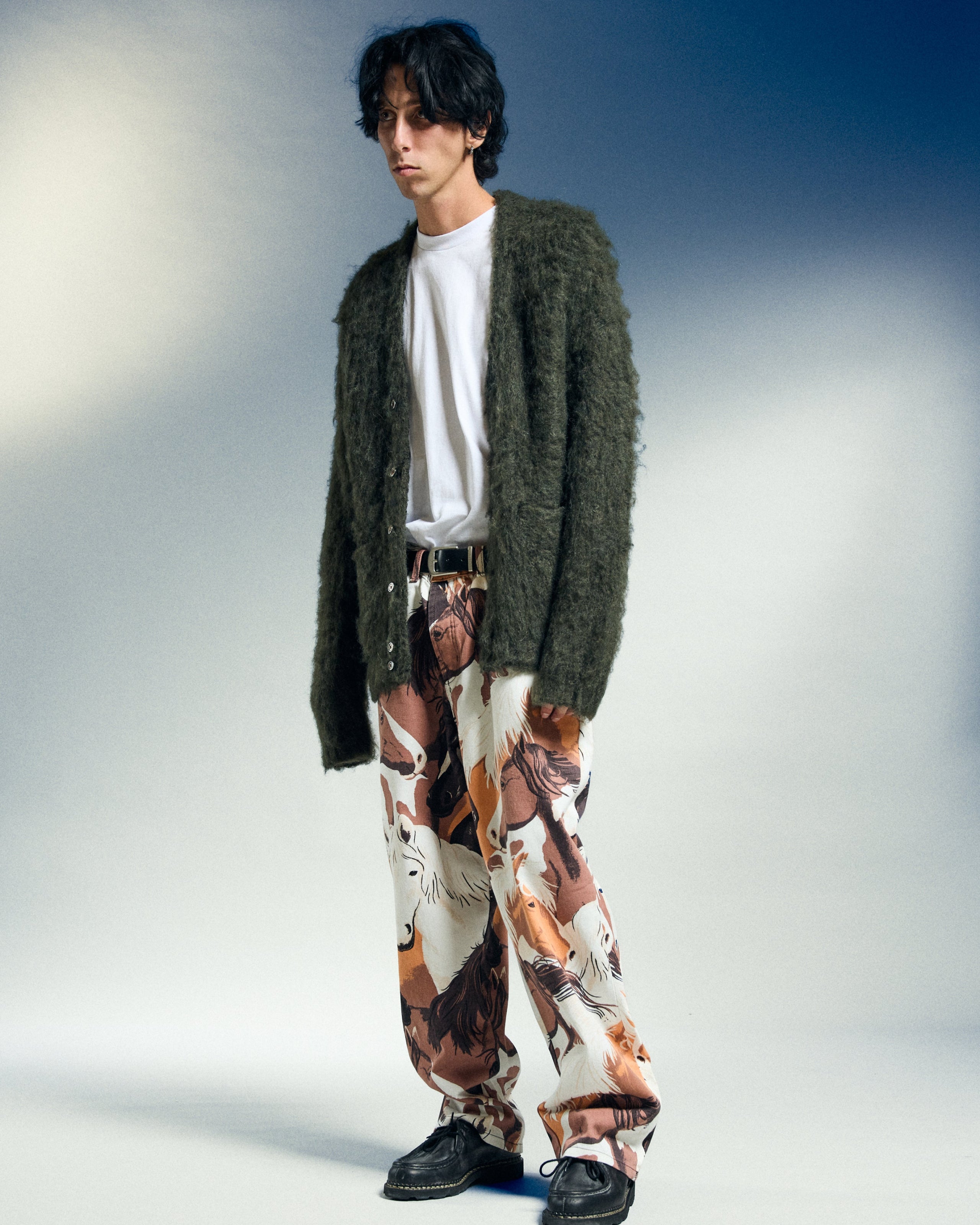 CLASSIC BAGGY PRINTED DENIM