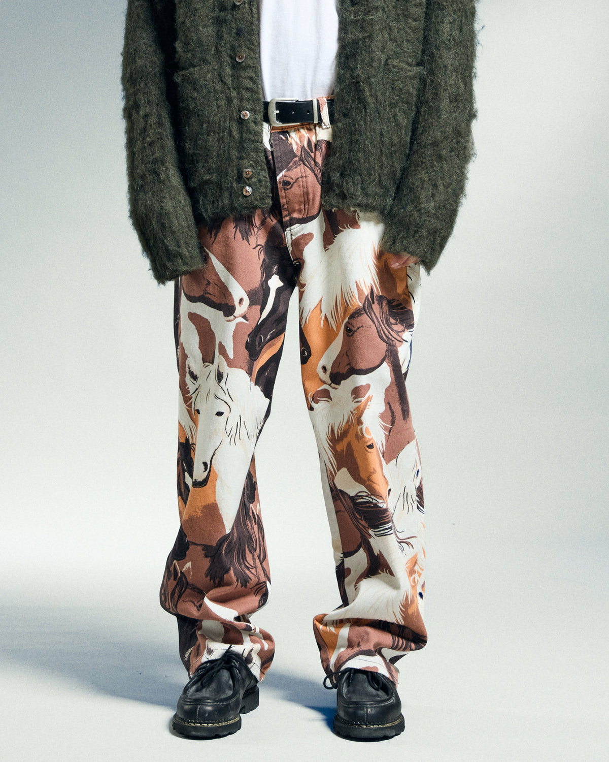 CLASSIC BAGGY PRINTED DENIM