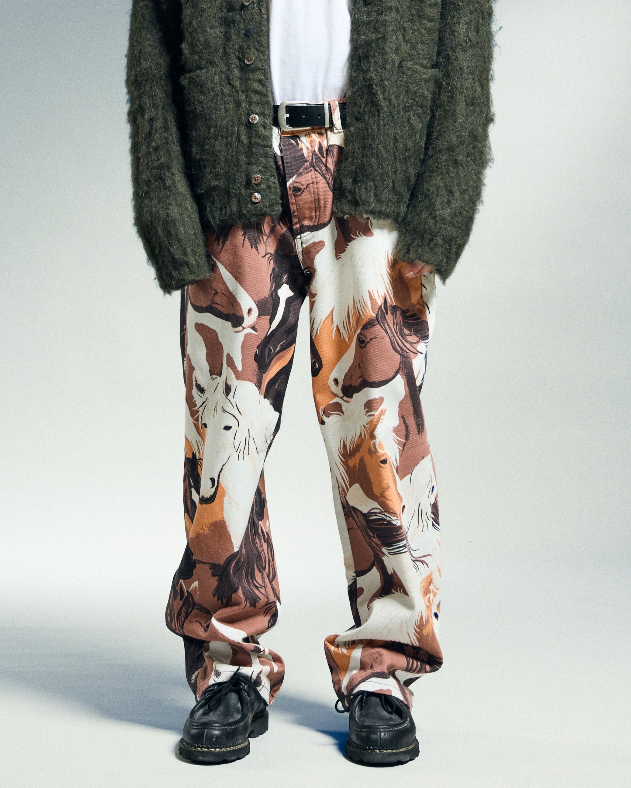 CLASSIC BAGGY PRINTED DENIM