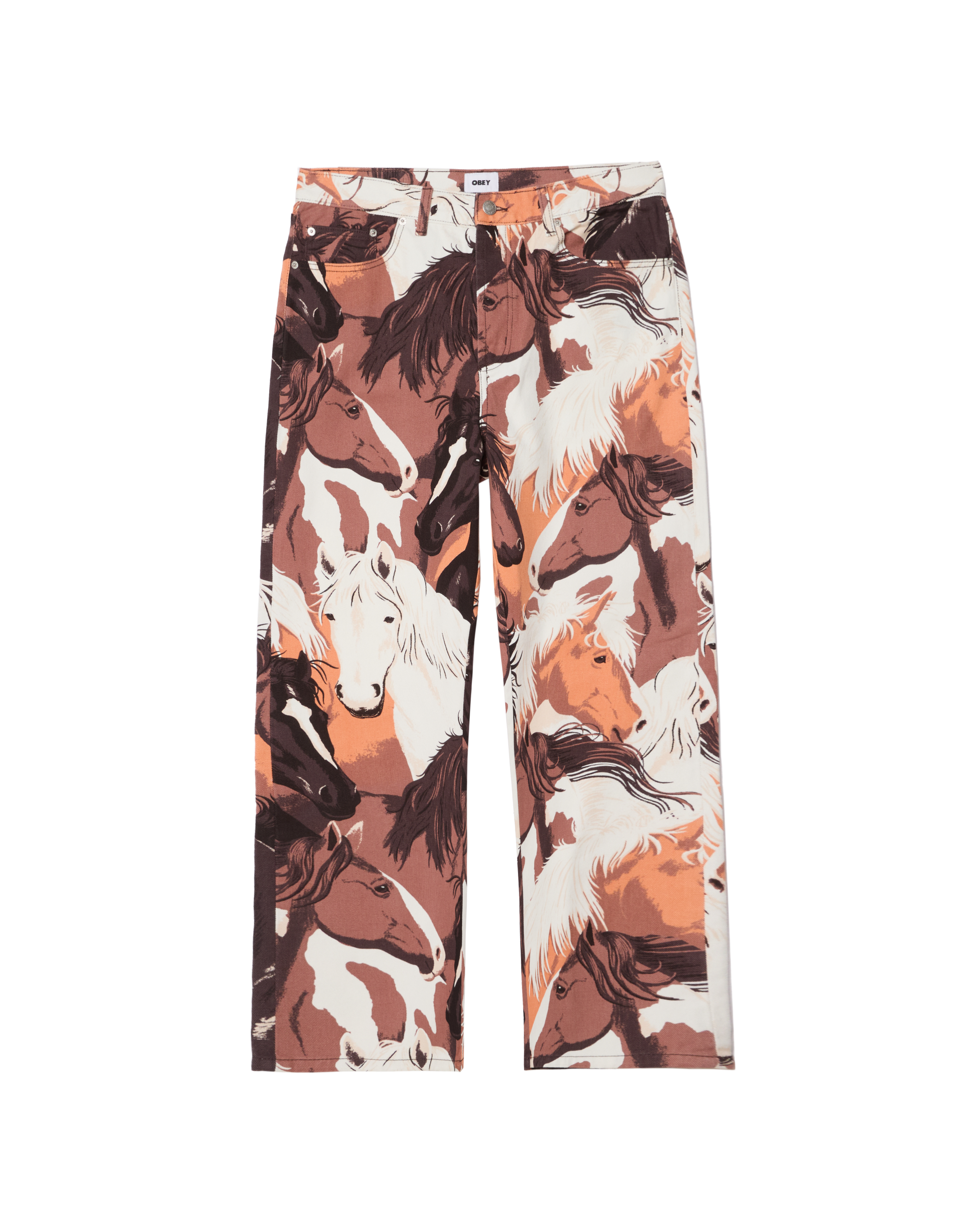 CLASSIC BAGGY PRINTED DENIM