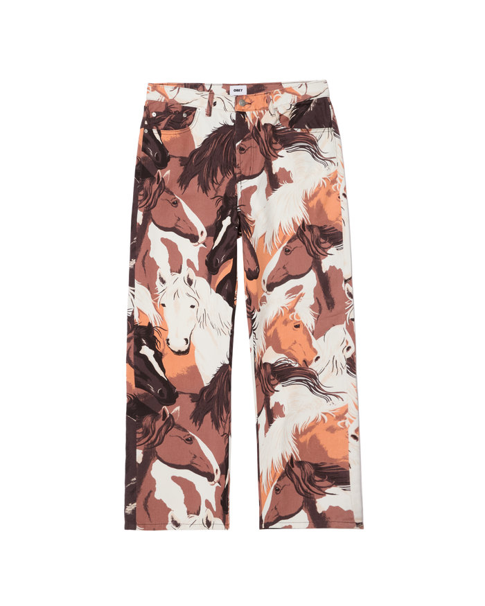 CLASSIC BAGGY PRINTED DENIM