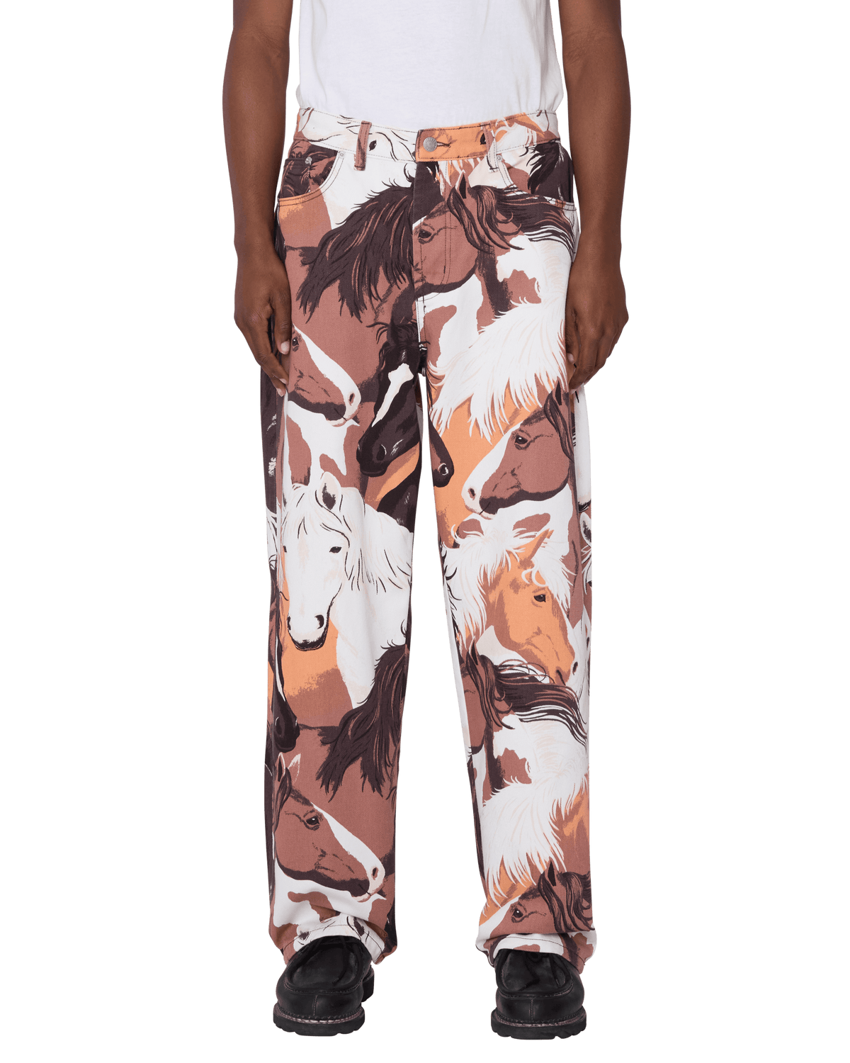 CLASSIC BAGGY PRINTED DENIM