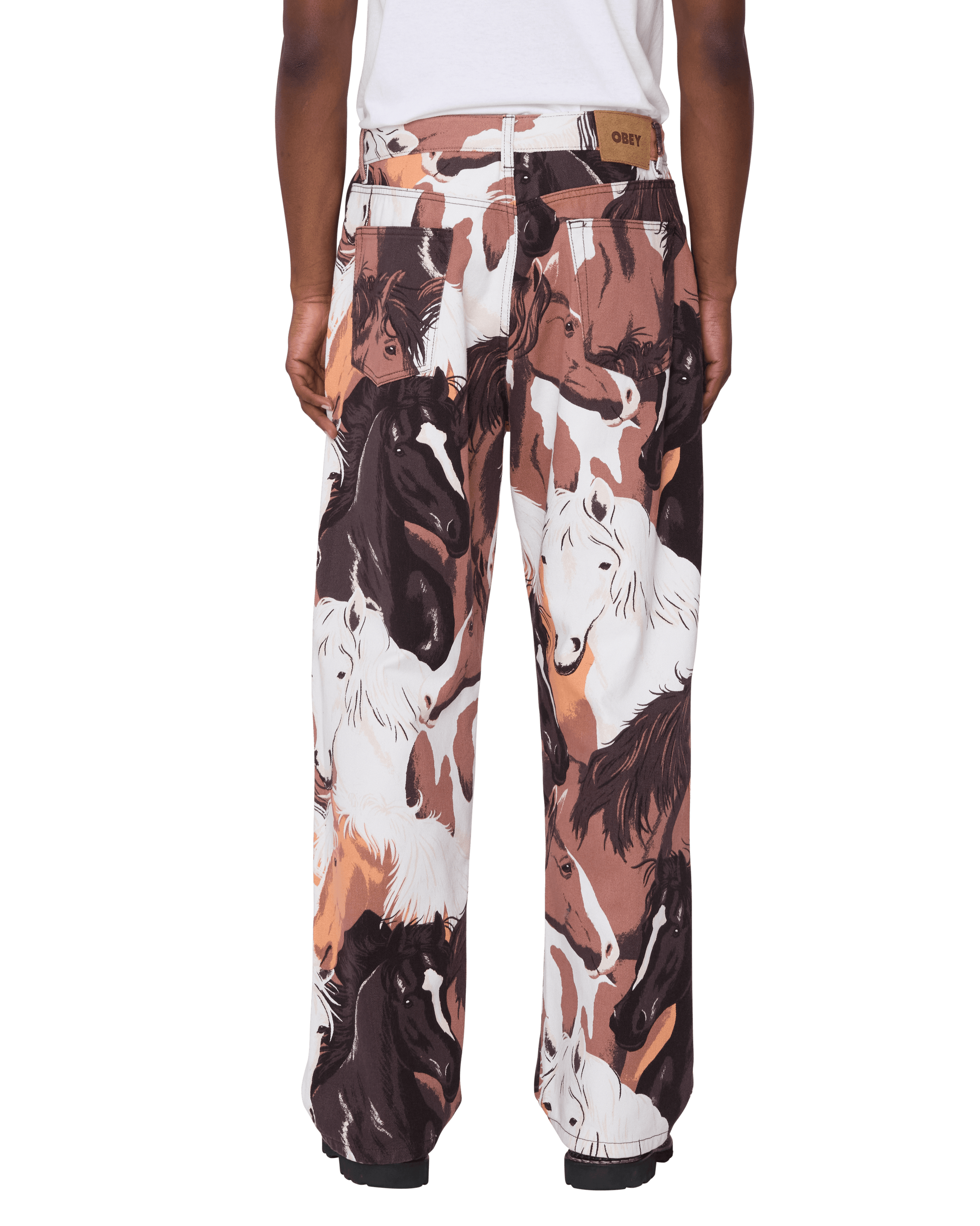 CLASSIC BAGGY PRINTED DENIM