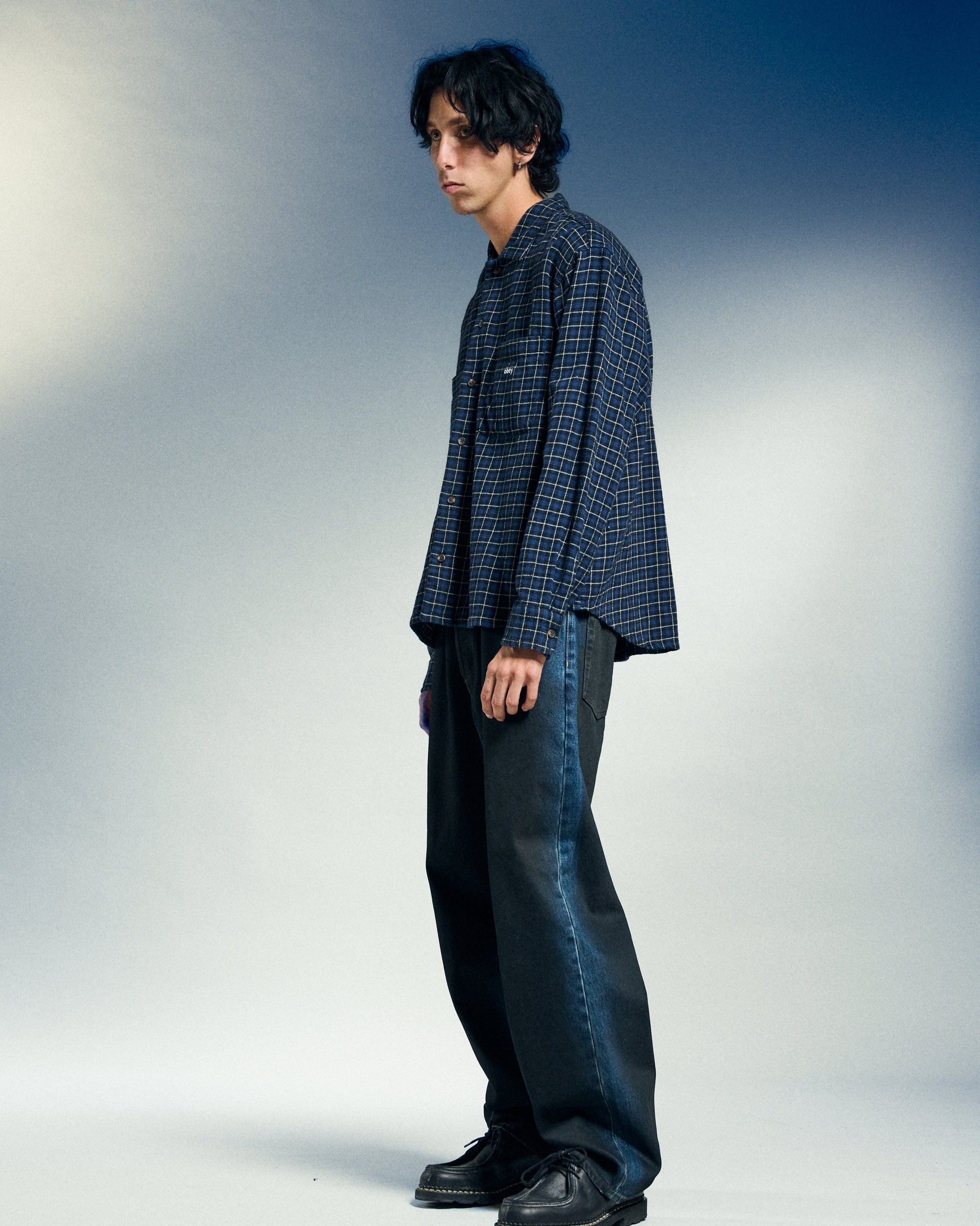 CLASSIC BAGGY SPRAY DENIM