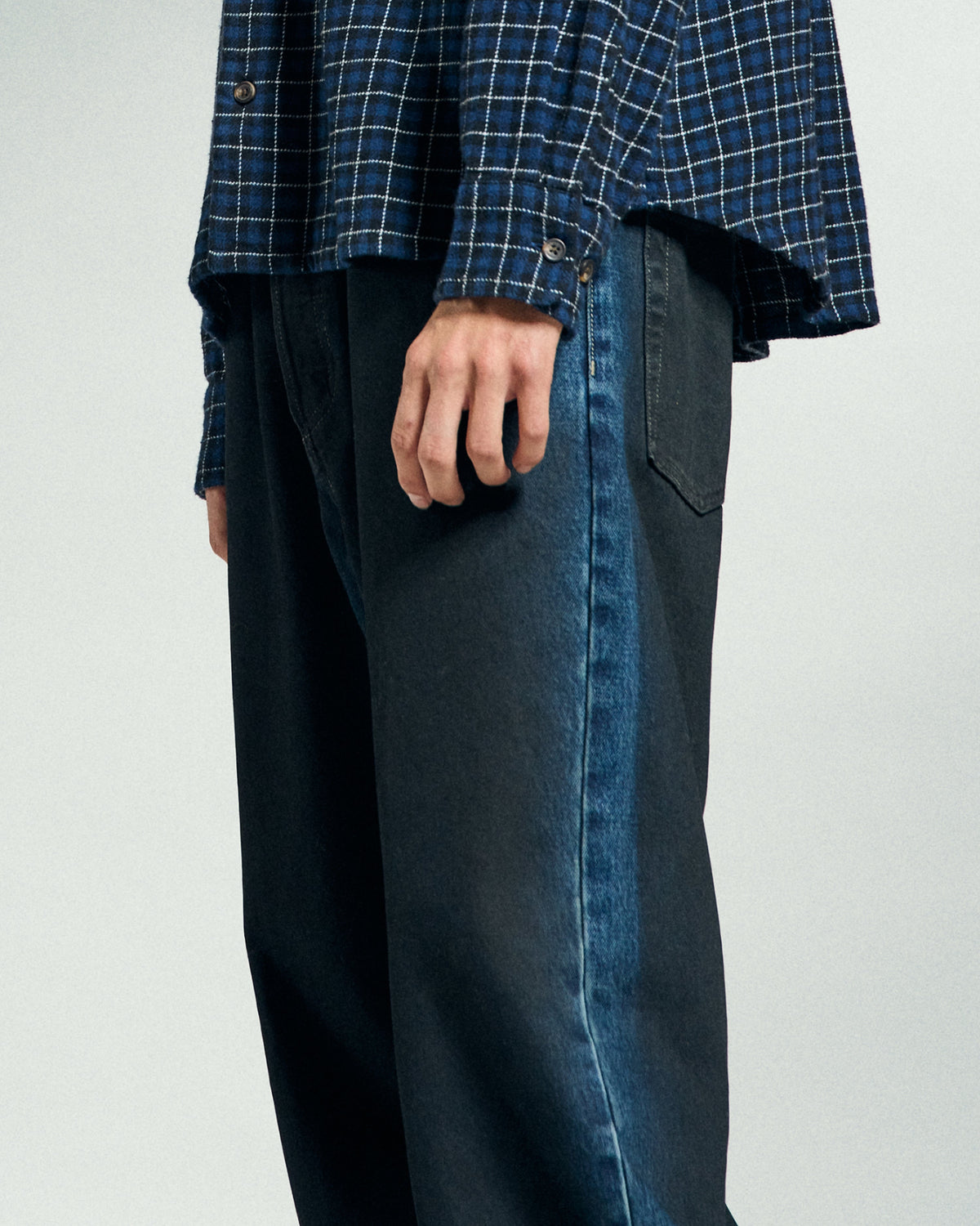 CLASSIC BAGGY SPRAY DENIM