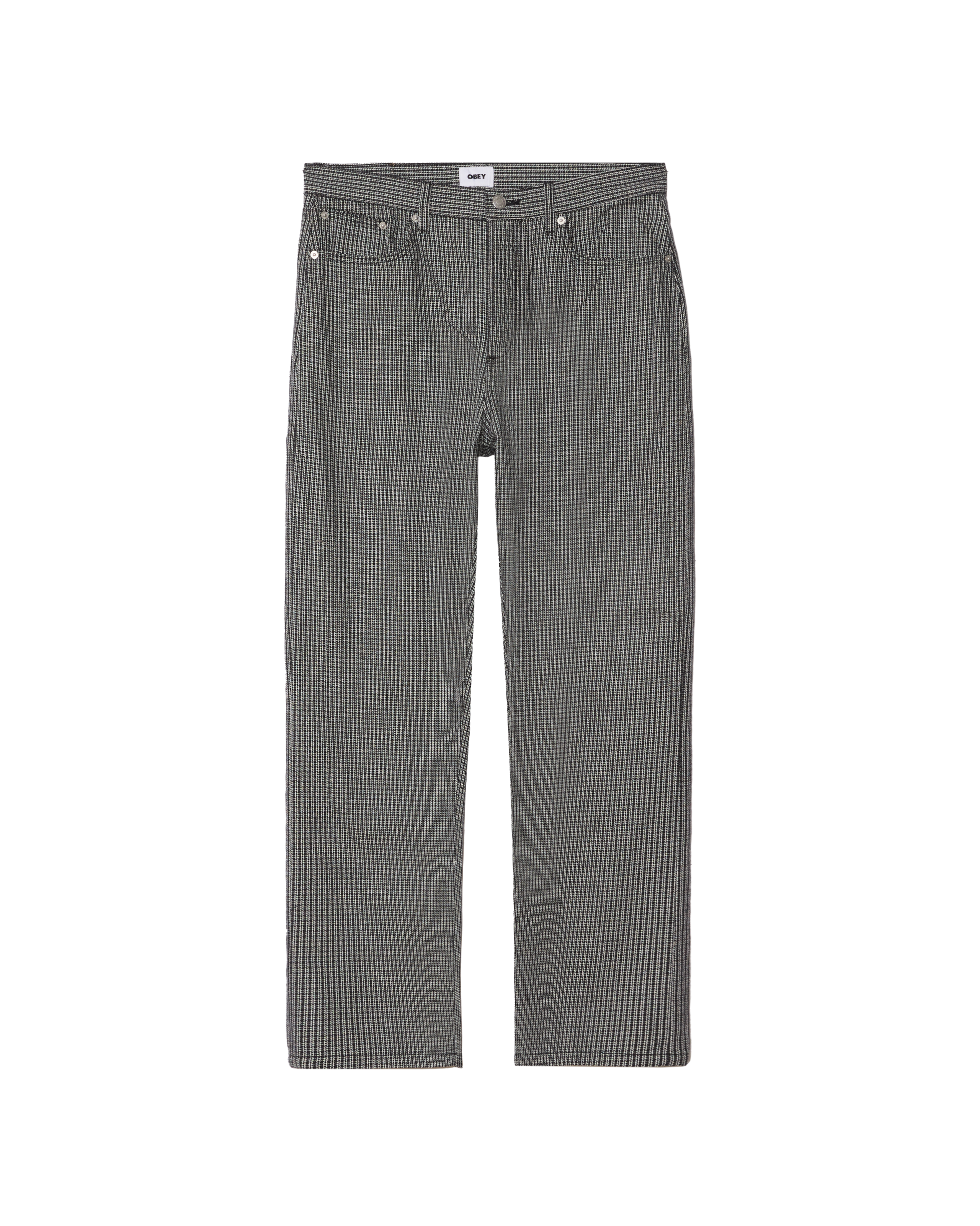 CLASSIC BAGGY PLAID DENIM
