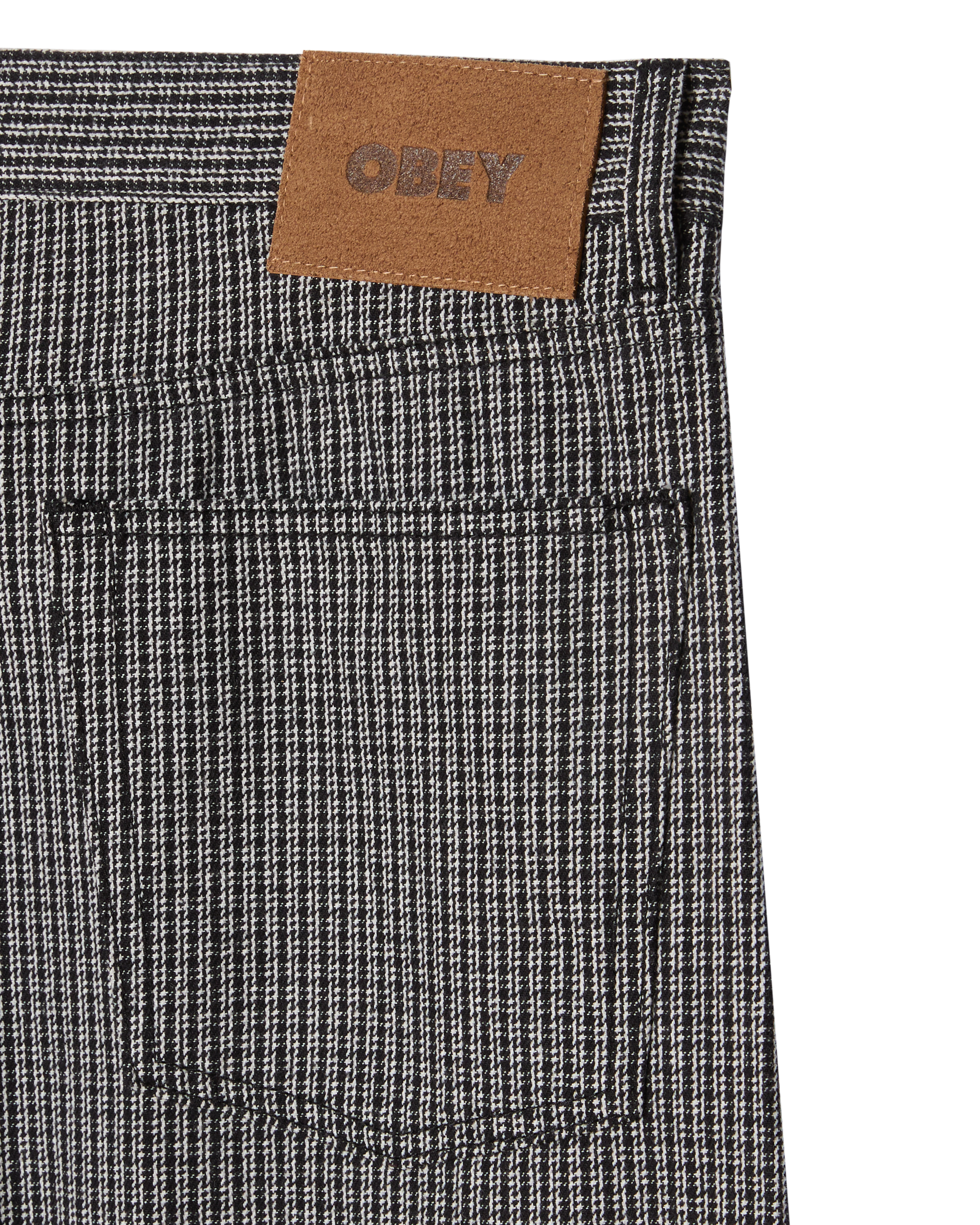 CLASSIC BAGGY PLAID DENIM