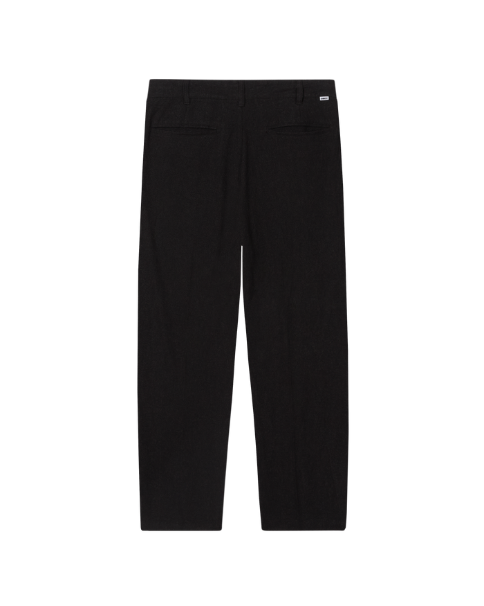 obey fubar linen pleated pant digital black - alternate view