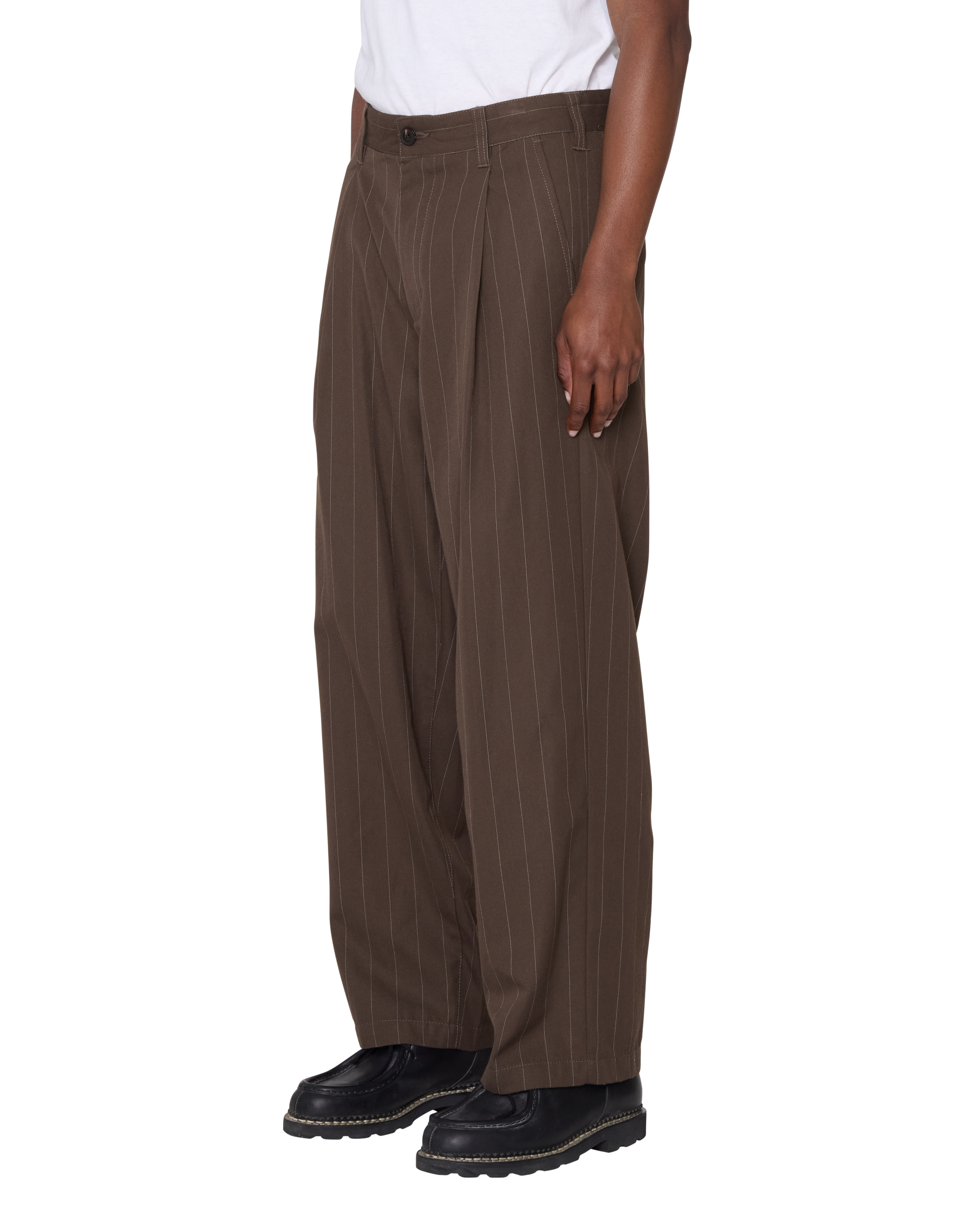 DEAN STRIPE PLEATED PANT (zoomed)