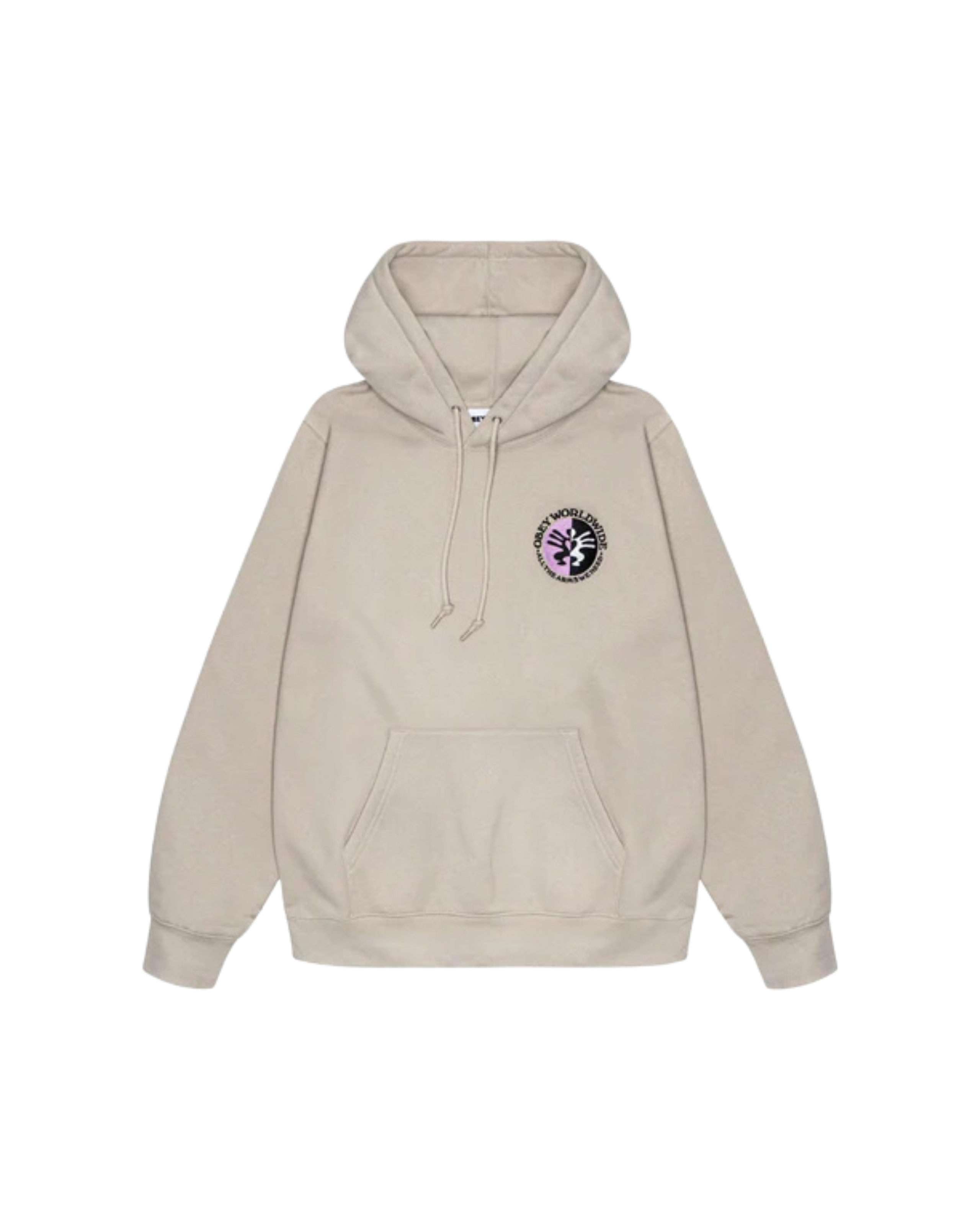 ALL ARMS PULLOVER HOOD Silver Grey (zoomed)