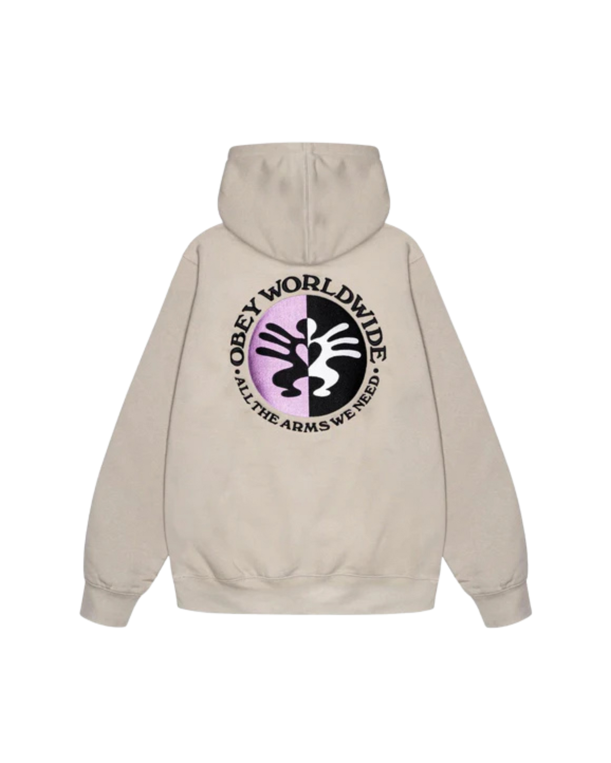 ALL ARMS PULLOVER HOOD Silver Grey