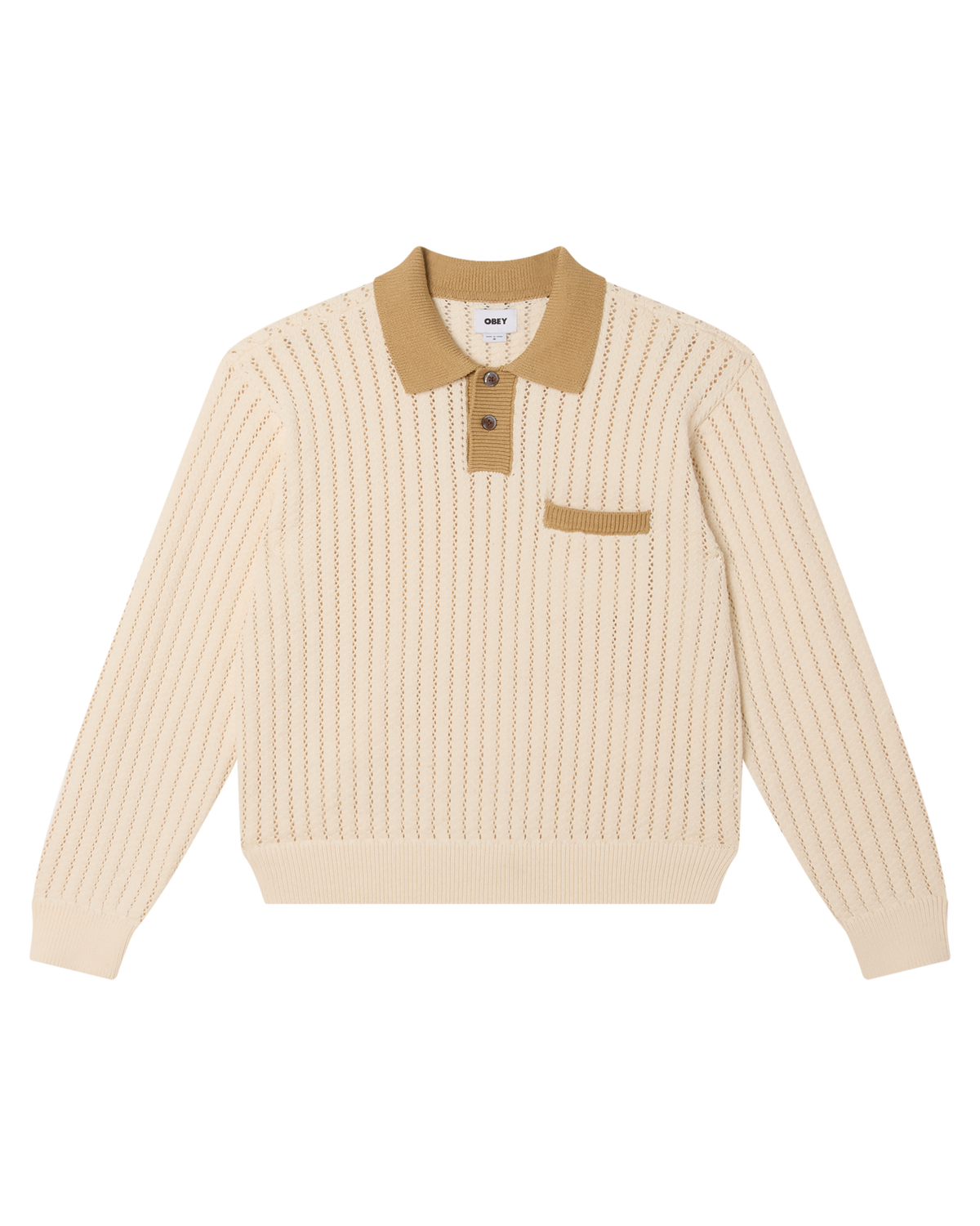 obey-jasper-polo-unbleached-multi
