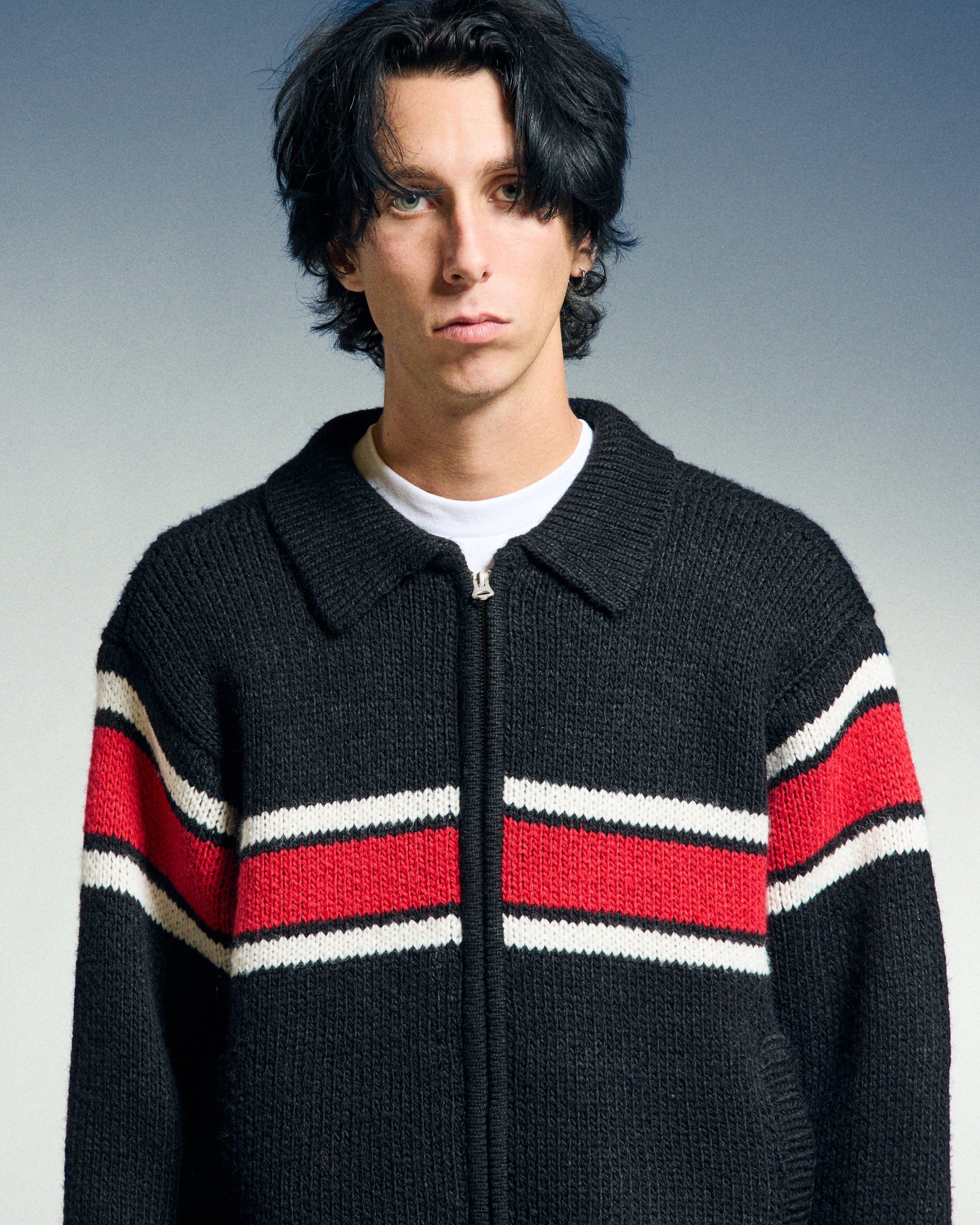BERNARD ZIP UP SWEATER