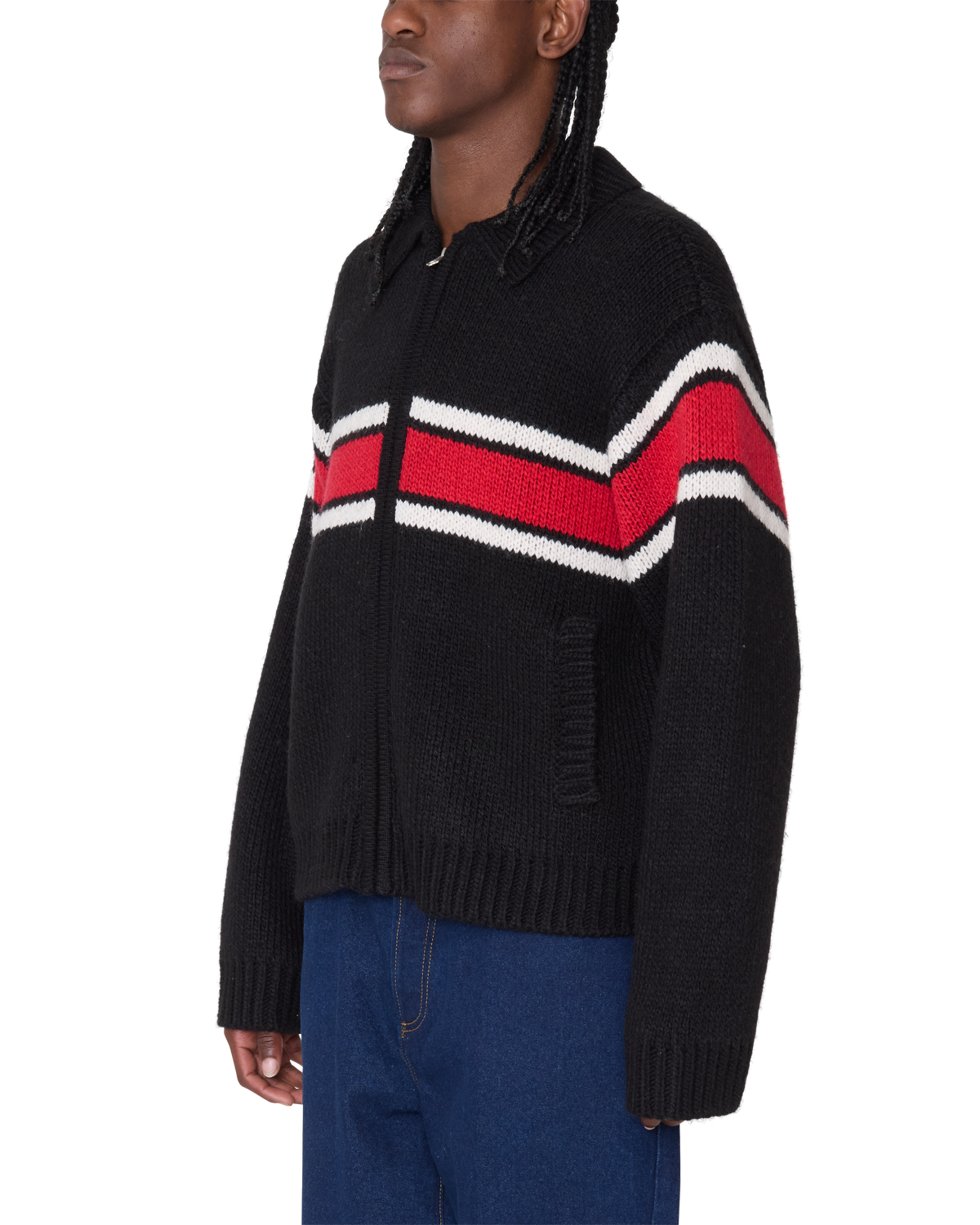 BERNARD ZIP UP SWEATER