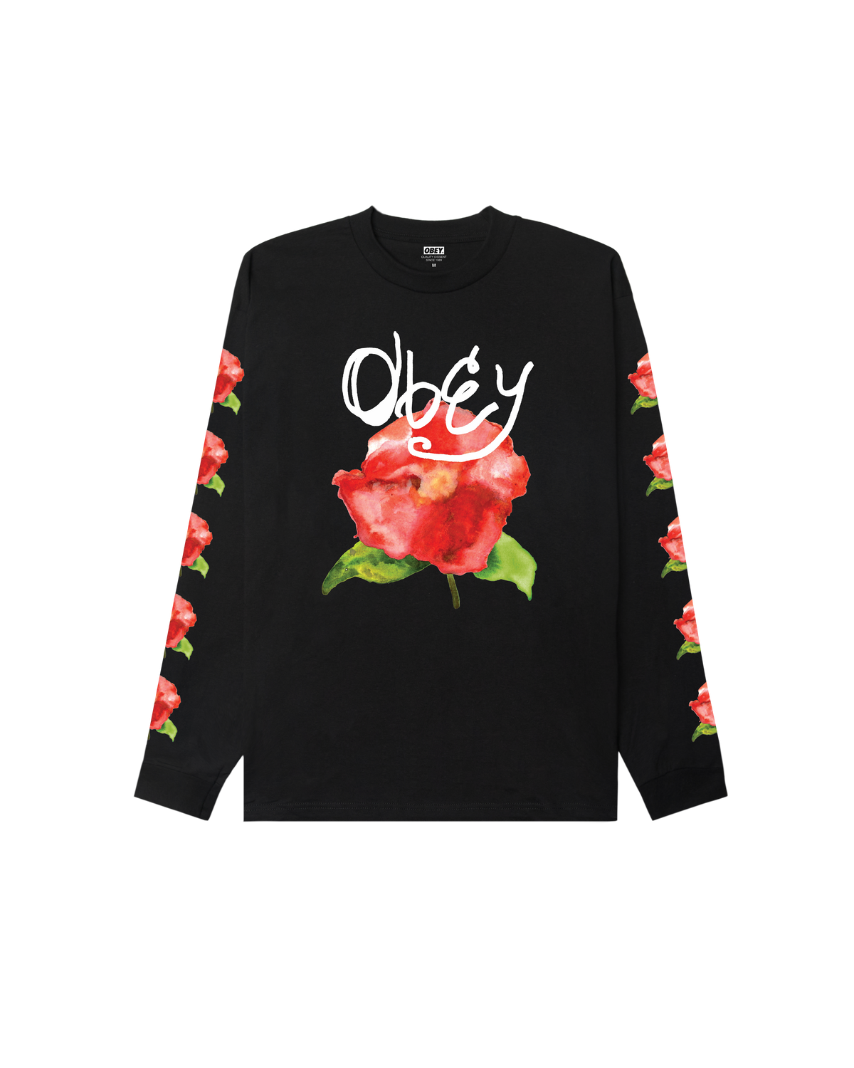 WATERCOLOR POPPY CLASSIC LS T-SHIRT