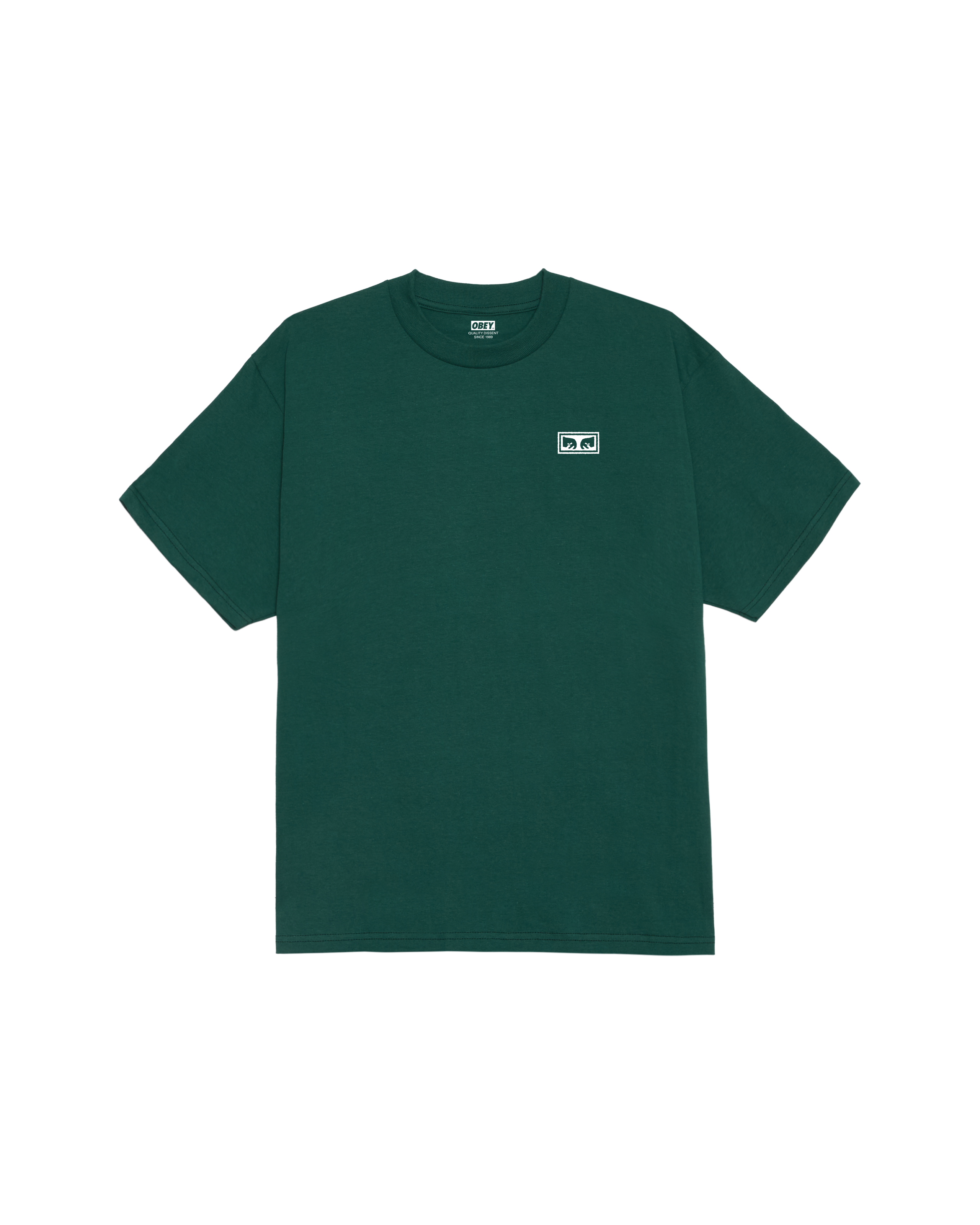 obey eyes iii classic t shirt rain forest (zoomed)