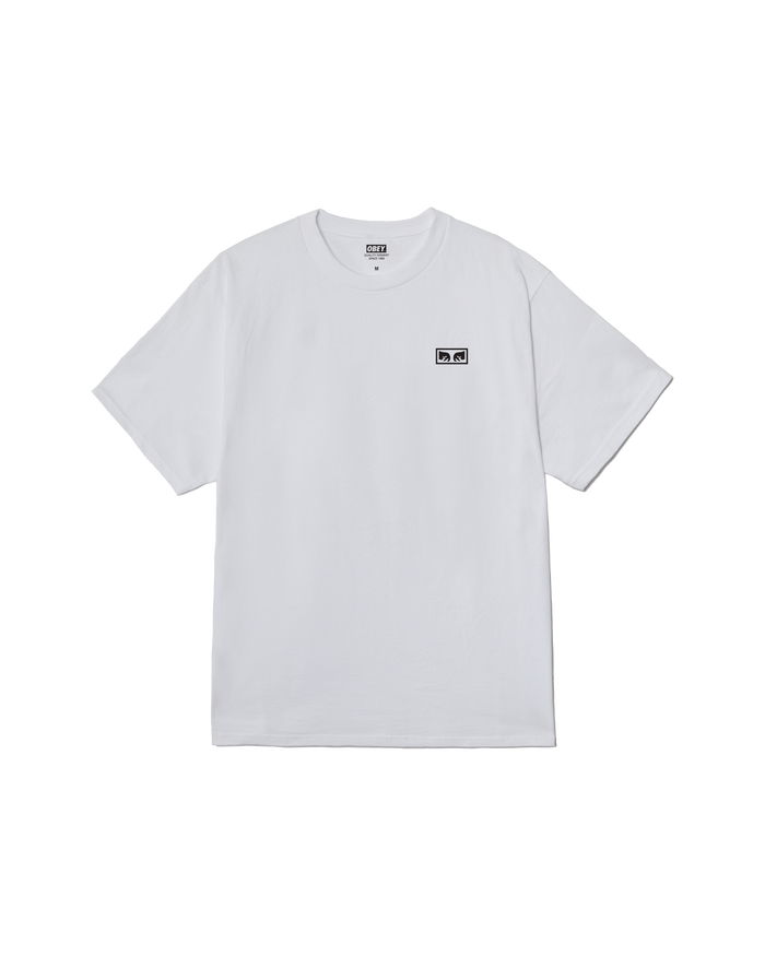 obey eyes iii classic t shirt white - alternate view