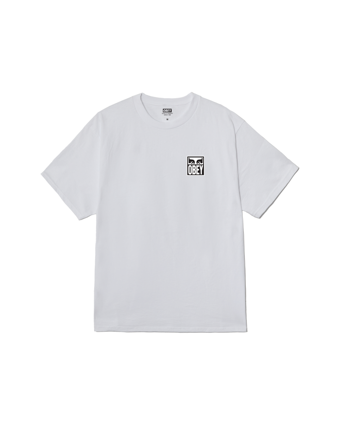obey eyes icon ii classic t shirt white - alternate view