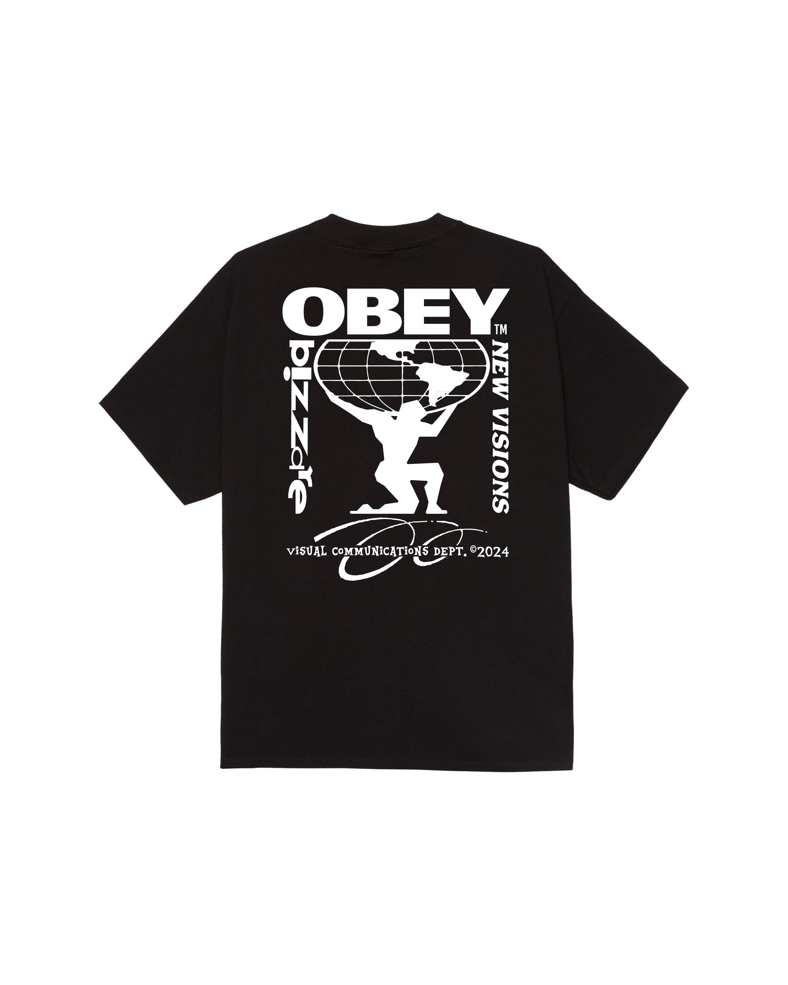 Tシャツ・カットソー OBEY SS25 T-SHIRT CON LOGO (131080365 BLACK) BIZZARE NEW VISIONS CLASSIC T-SHIRT – OBEY CLOTHING EU