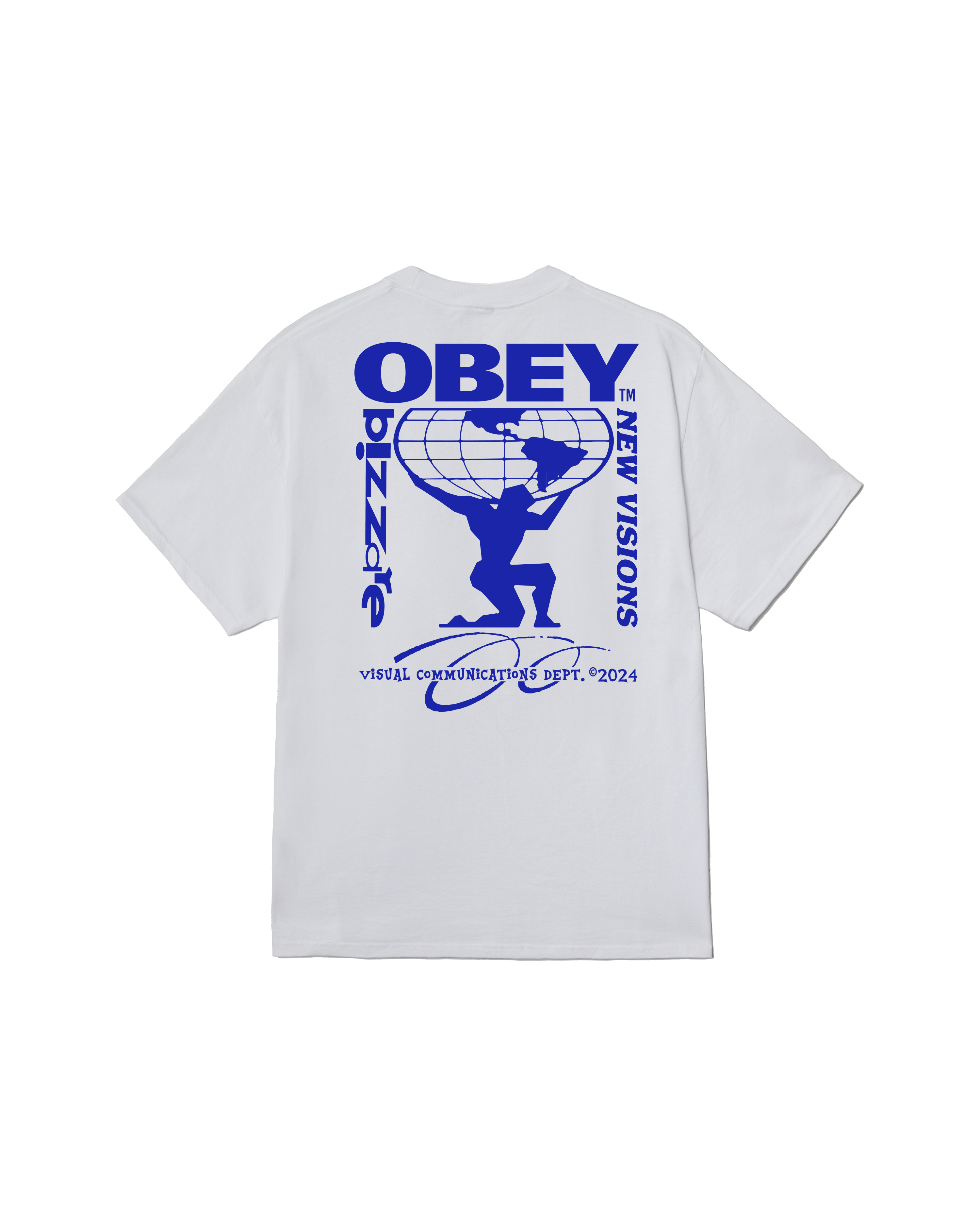 Tシャツ・カットソー OBEY Men T-shirt White 131080365 WHT T-Shirt Obey Men Brick By Brick White '24 | Sneaker District COM