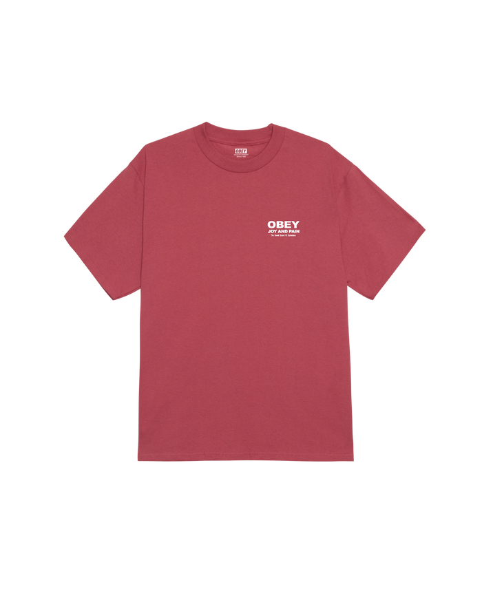 obey-joy-pain-classic-t-shirt-mineral-red - alternate view
