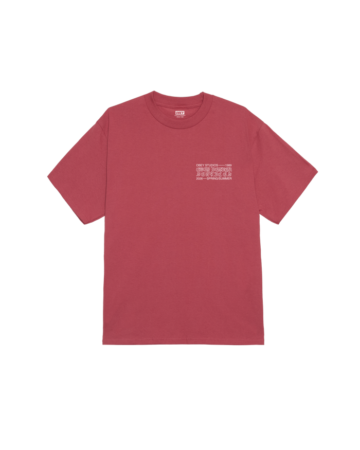 obey-design-services-classic-t-shirt-mineral-red - alternate view