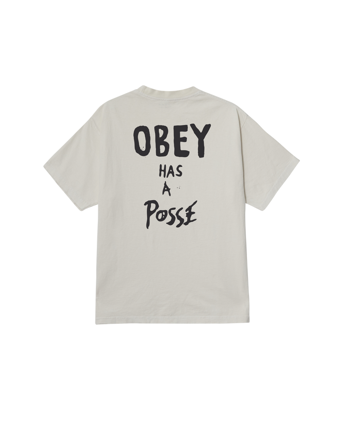 OBEY HAS A POSSE PIGMENT T-SHIRT