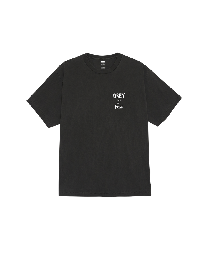 OBEY HAS A POSSE PIGMENT T-SHIRT