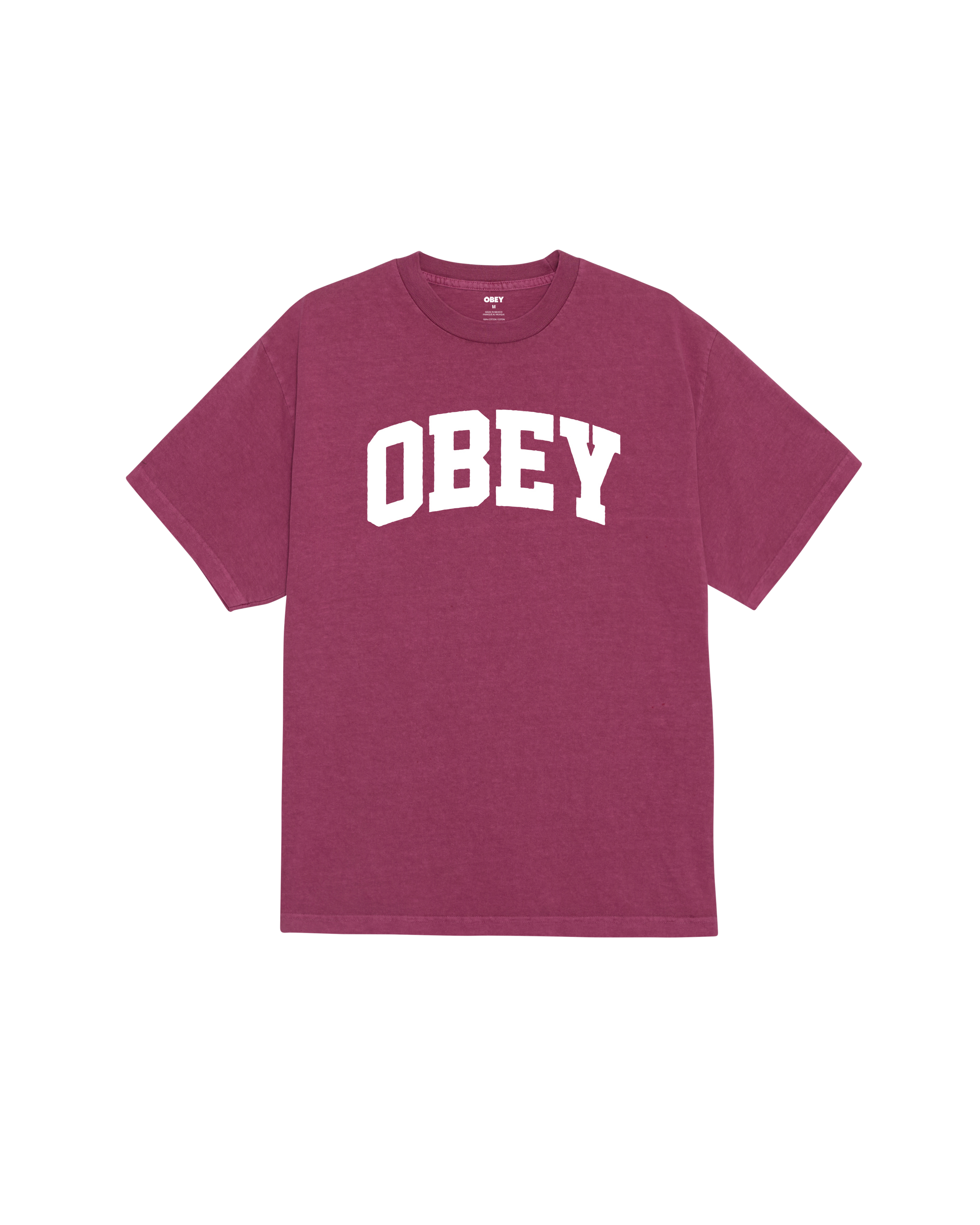 OBEY COLLEGIATE PIGMENT T-SHIRT (zoomed)