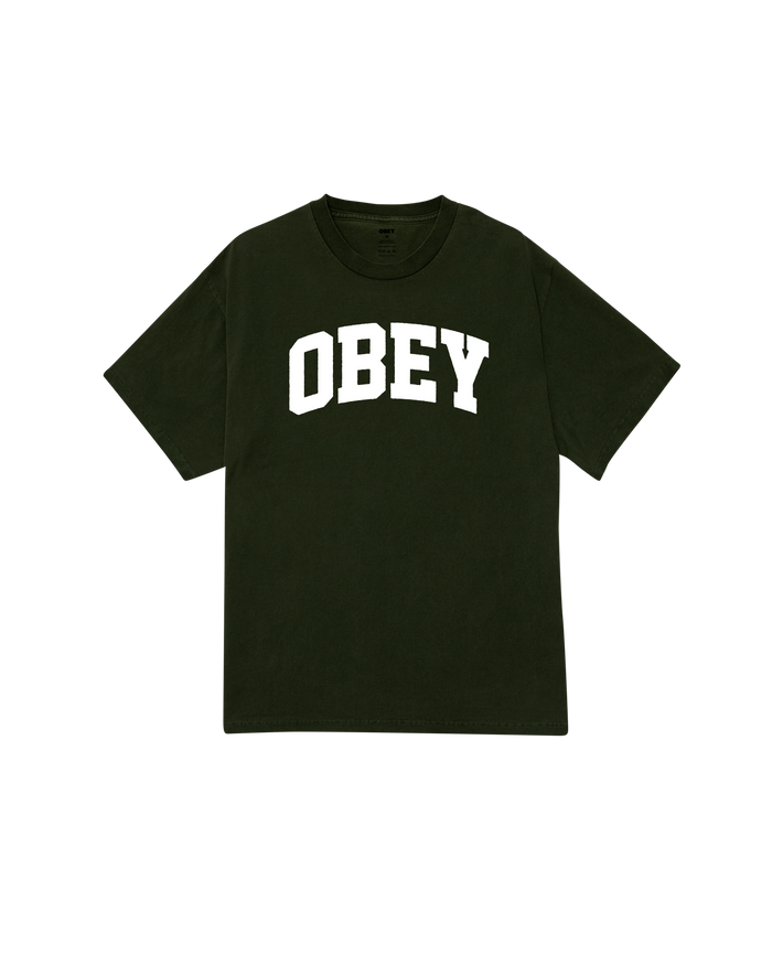 OBEY COLLEGIATE PIGMENT T-SHIRT