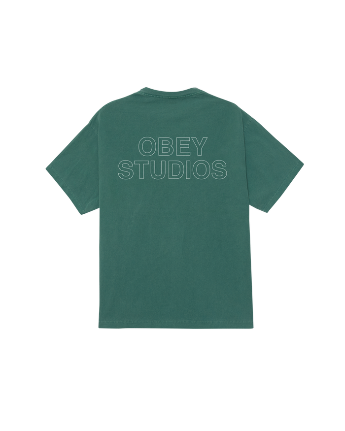 OBEY STUDIOS OUTLINE PIGMENT T-SHIRT