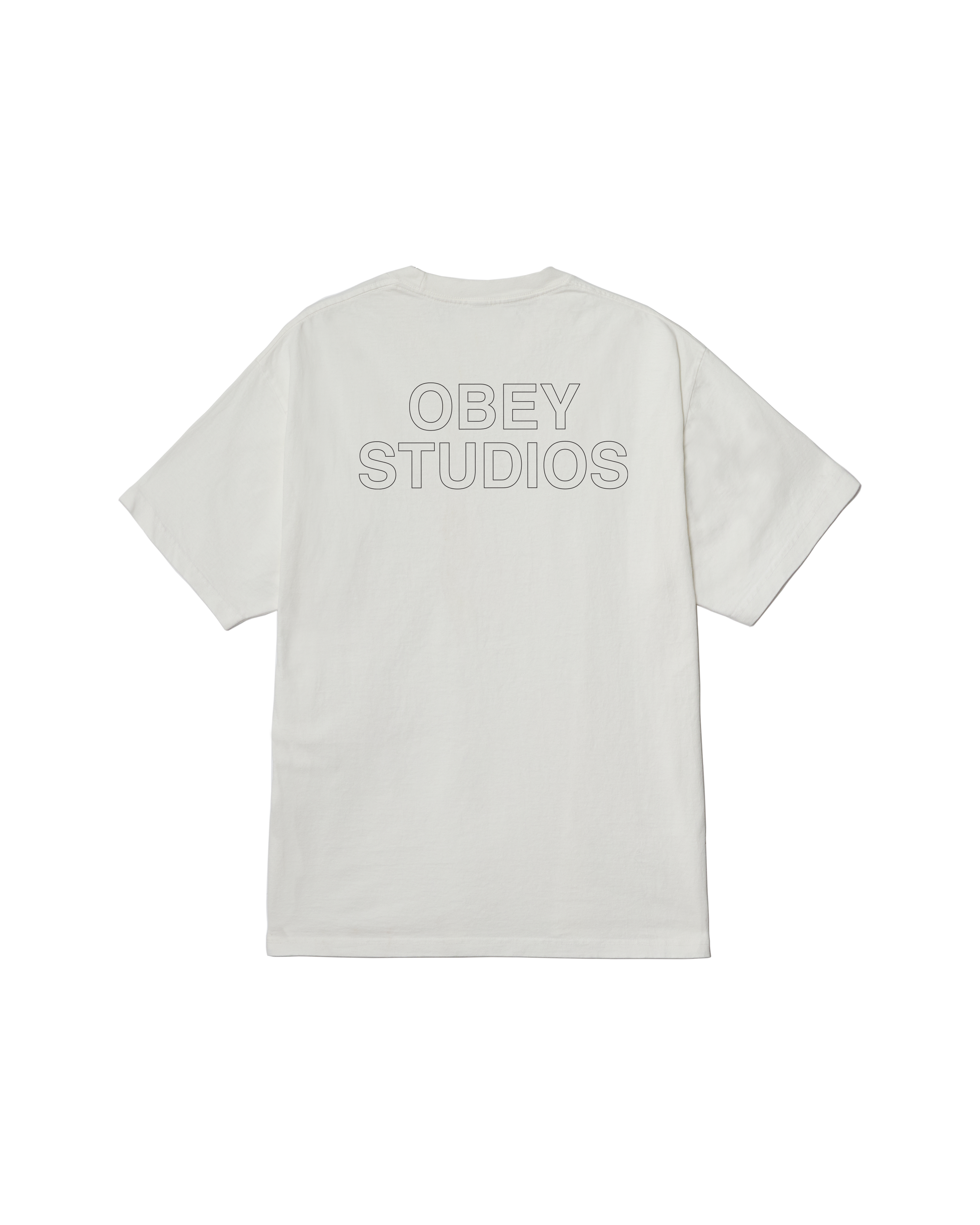 Tシャツ・カットソー OBEY SS25 (167924152 PIGMENTTRUEVINTAGEBLACK) OBEY STUDIOS OUTLINE PIGMENT T-SHIRT – OBEY CLOTHING