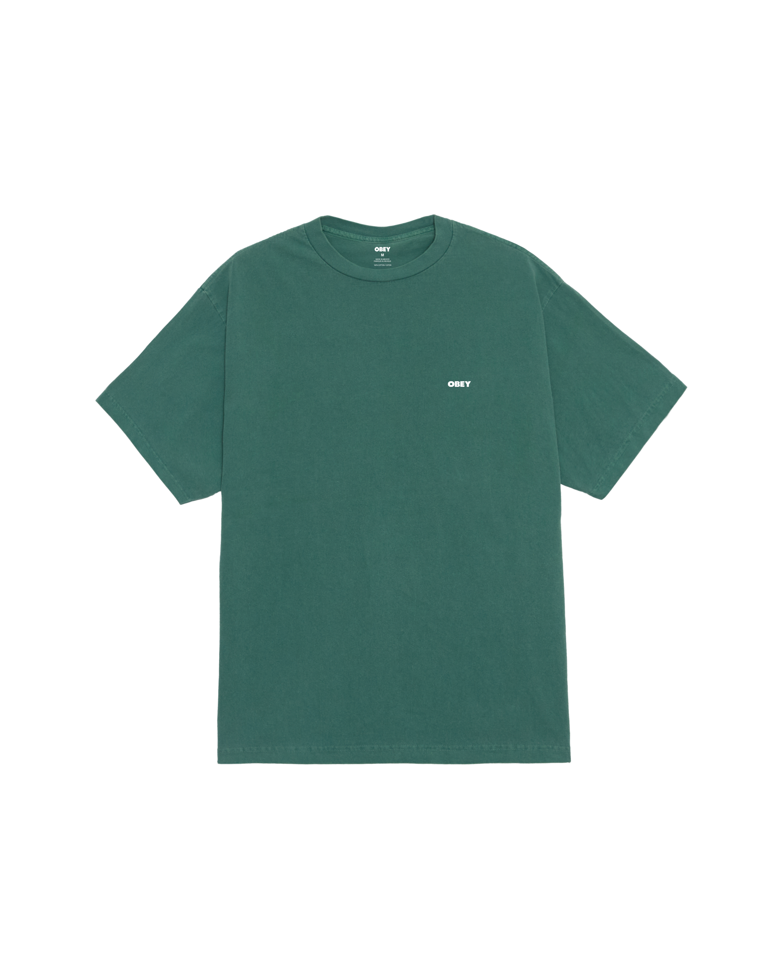 obey bold icon face pigment t shirt pigment rain forest (zoomed)