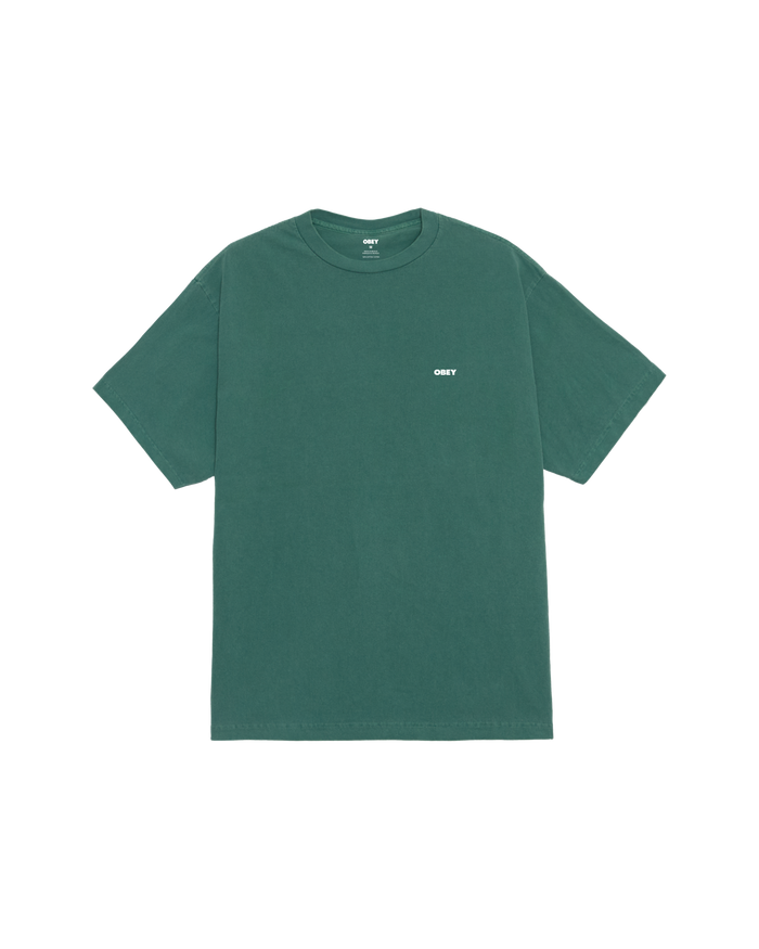 obey bold icon face pigment t shirt pigment rain forest - alternate view