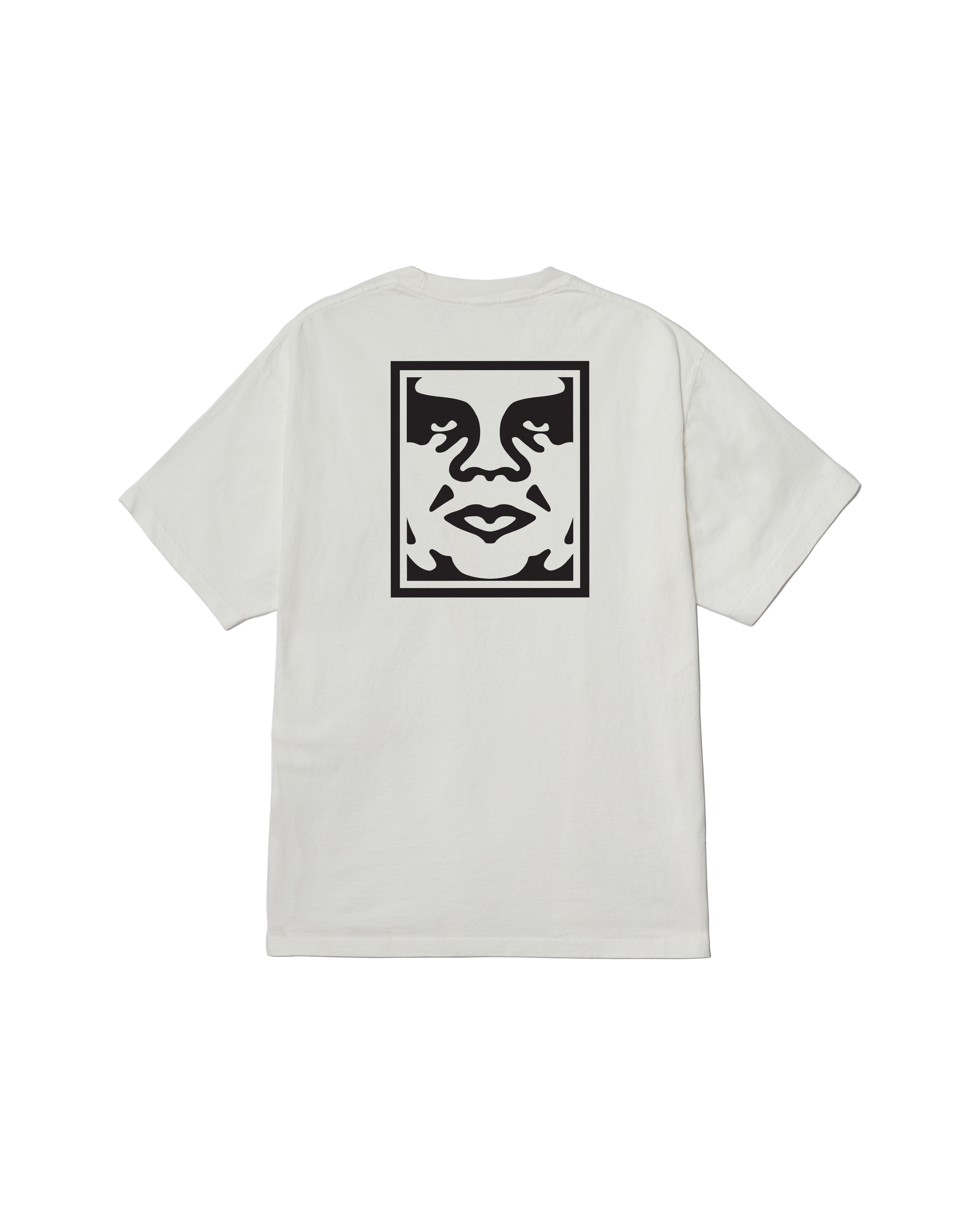obey bold icon face pigment t shirt pigment vintage white (zoomed)
