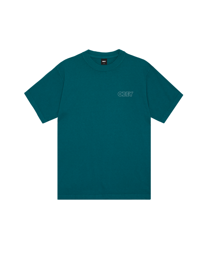 obey-bold-outline-pigment-t-shirt-pigment-shaded-spruce - alternate view