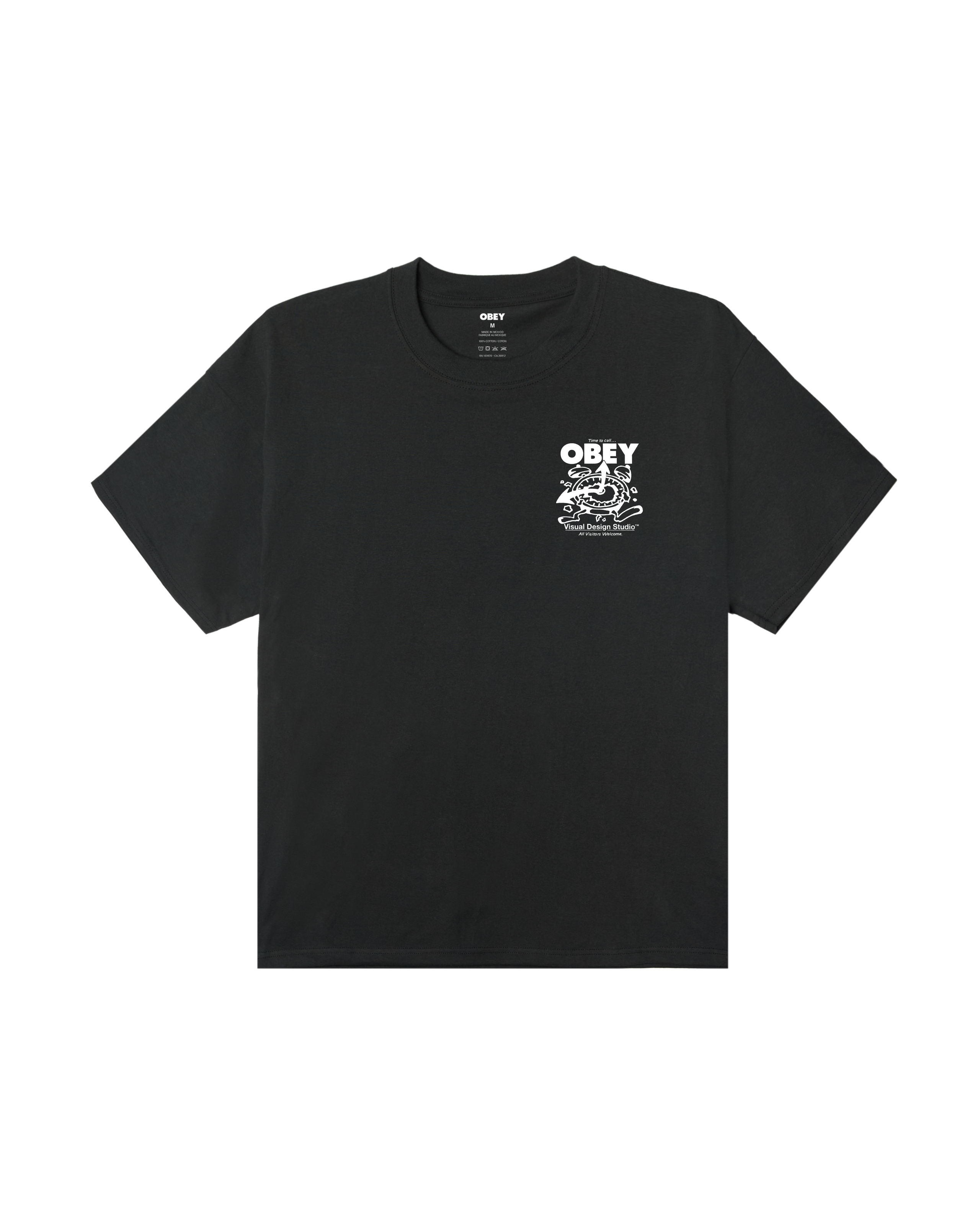 obey-time-to-call-heavyweight-t-shirt-vintage-black (zoomed)