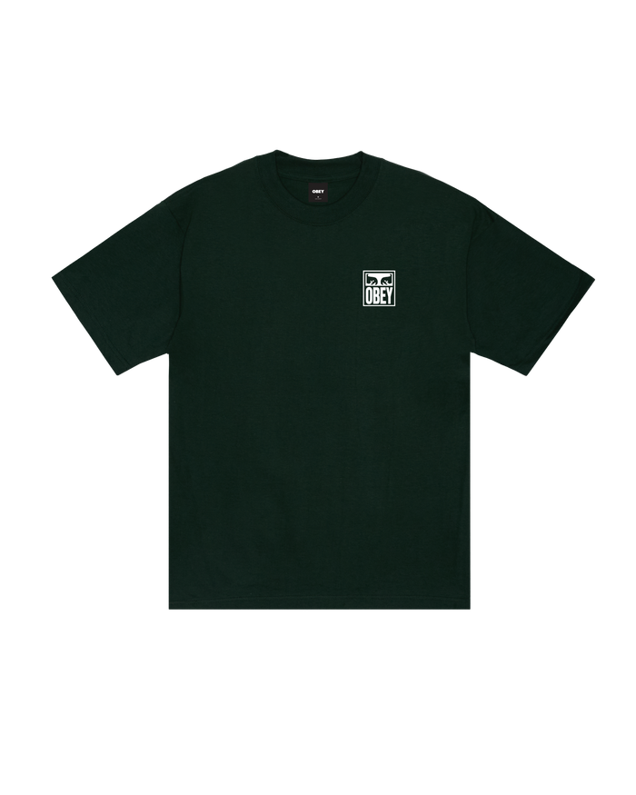 obey-eyes-icon-heavyweight-t-shirt-forest-green - alternate view