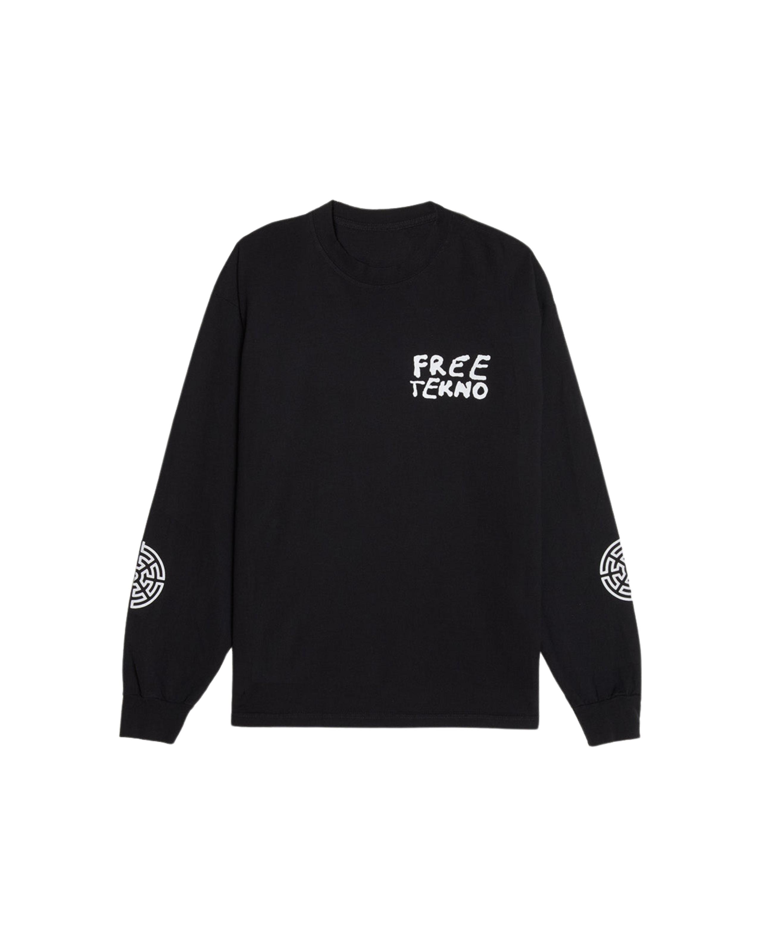OBEY x FREE TEKNO HEAVYWEIGHT LS CLASSIC T-SHIRT Black (zoomed)