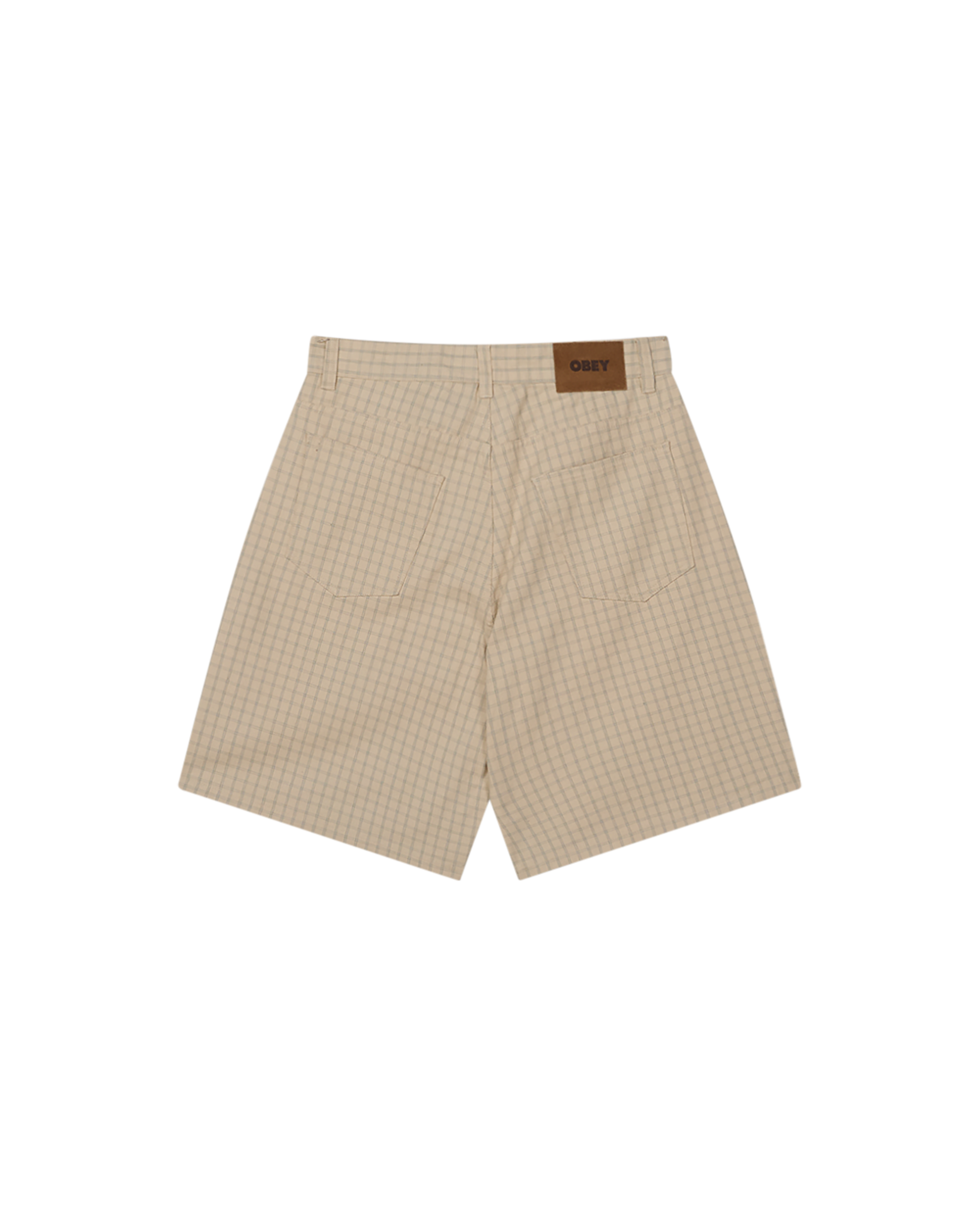 PLAID BAGGY DENIM SHORT (zoomed)