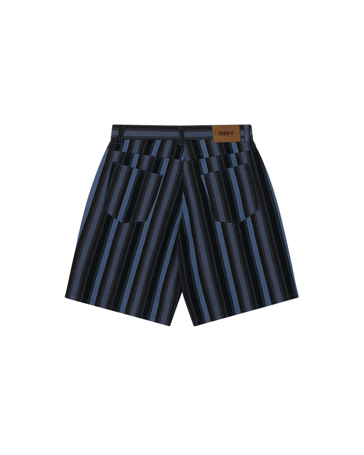 BAJA STRIPE BAGGY DENIM SHORT