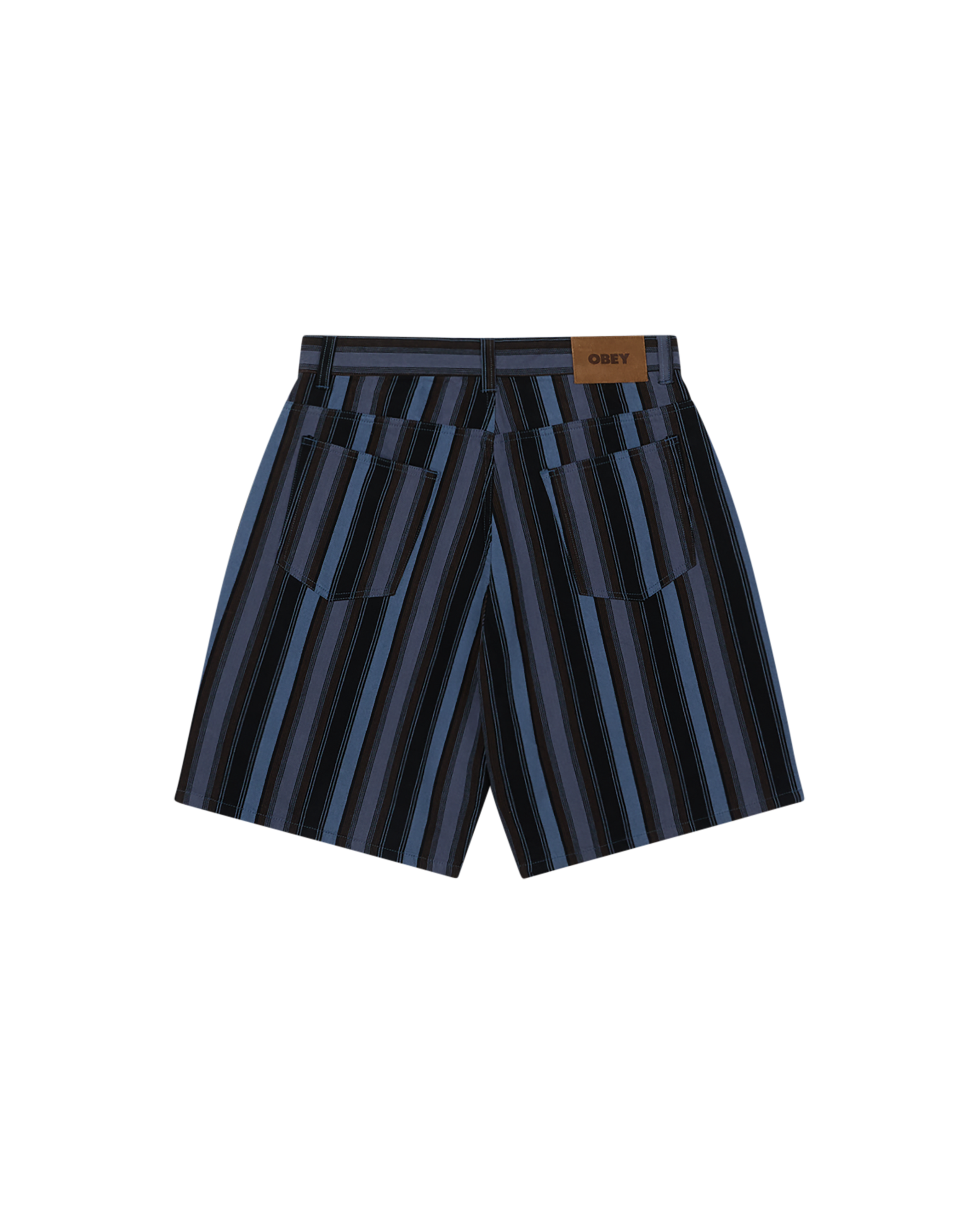 BAJA STRIPE BAGGY DENIM SHORT (zoomed)