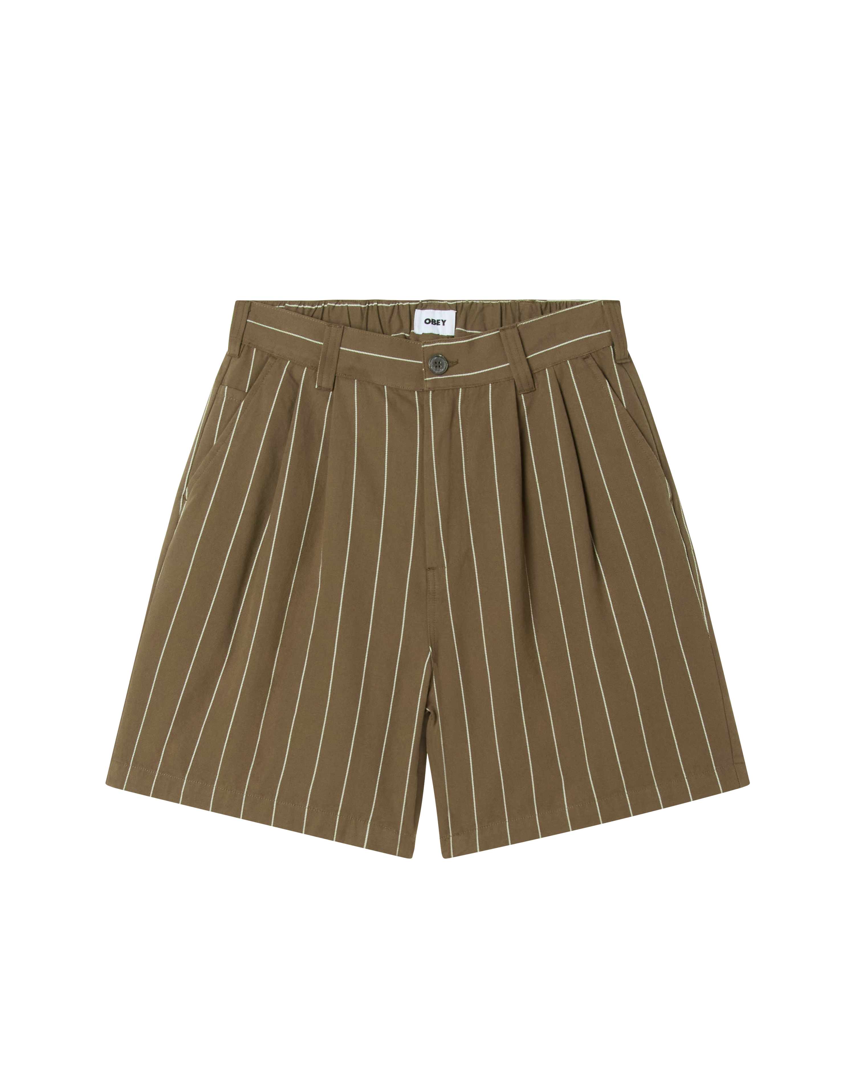 FOSTER STRIPE PLEATED SHORT – OBEY CLOTHING EU