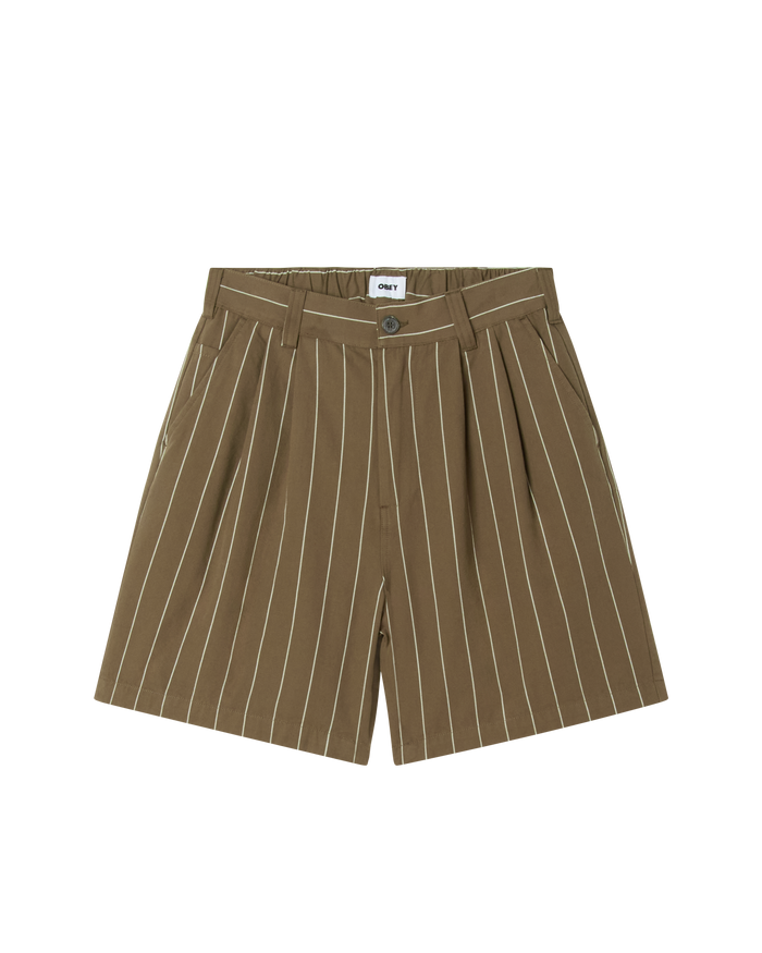 FOSTER STRIPE PLEATED SHORT