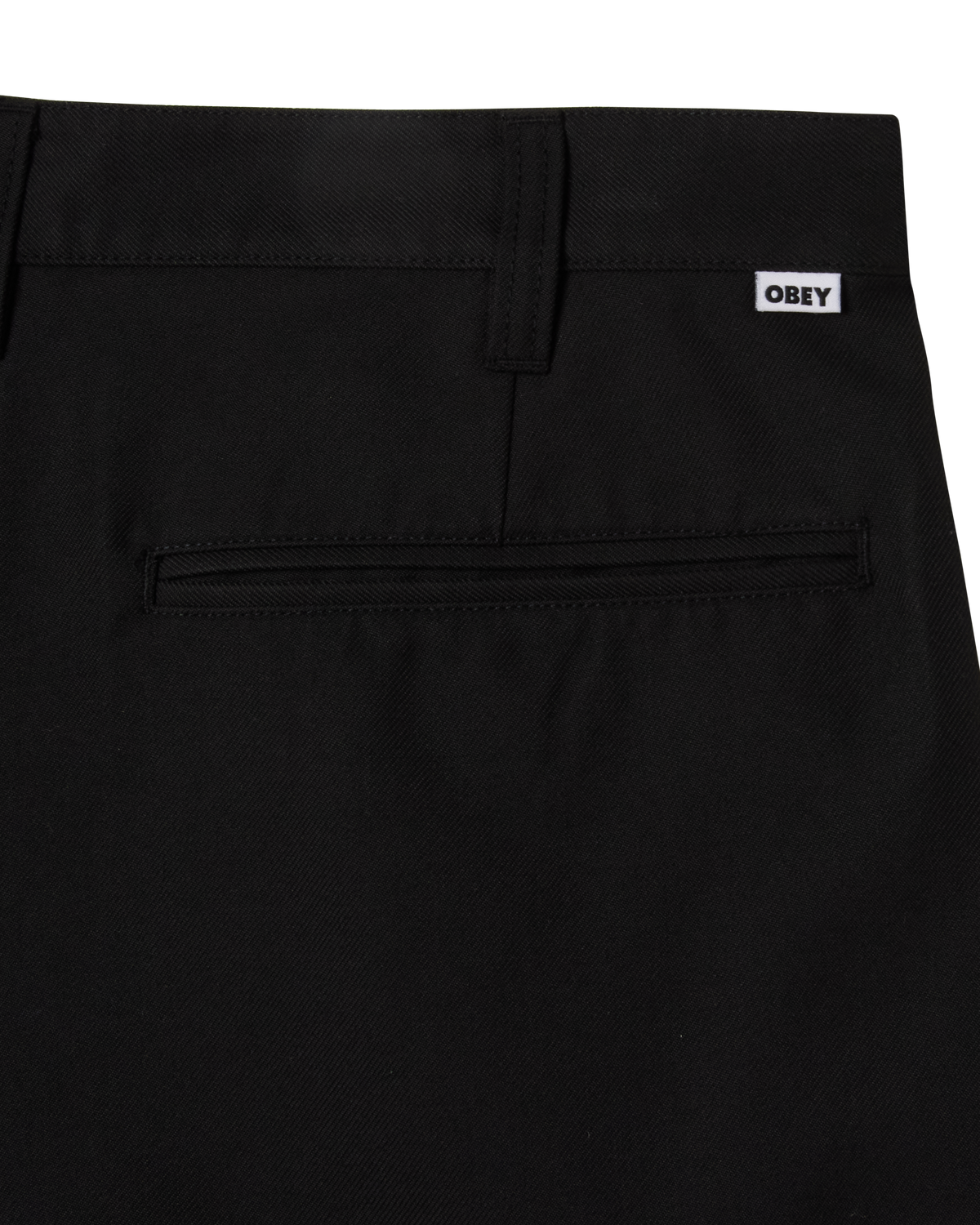 obey-dean-pleated-short-black