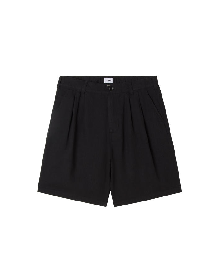 FOSTER PLEATED LINEN SHORT