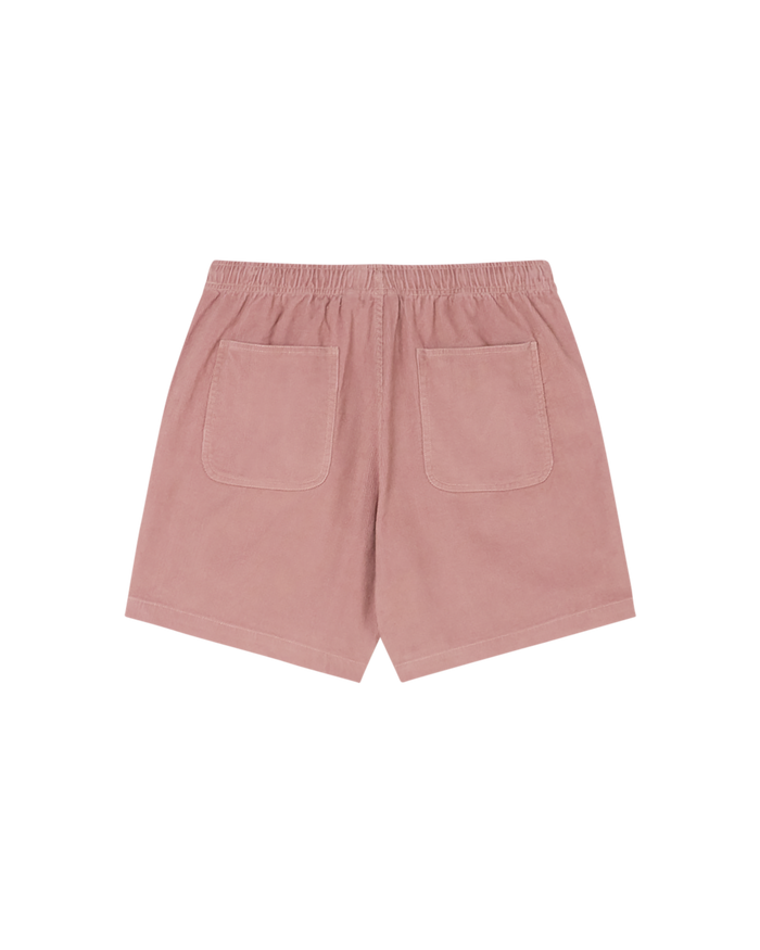 obey easy pulp corduroy short mauve faded wash - alternate view