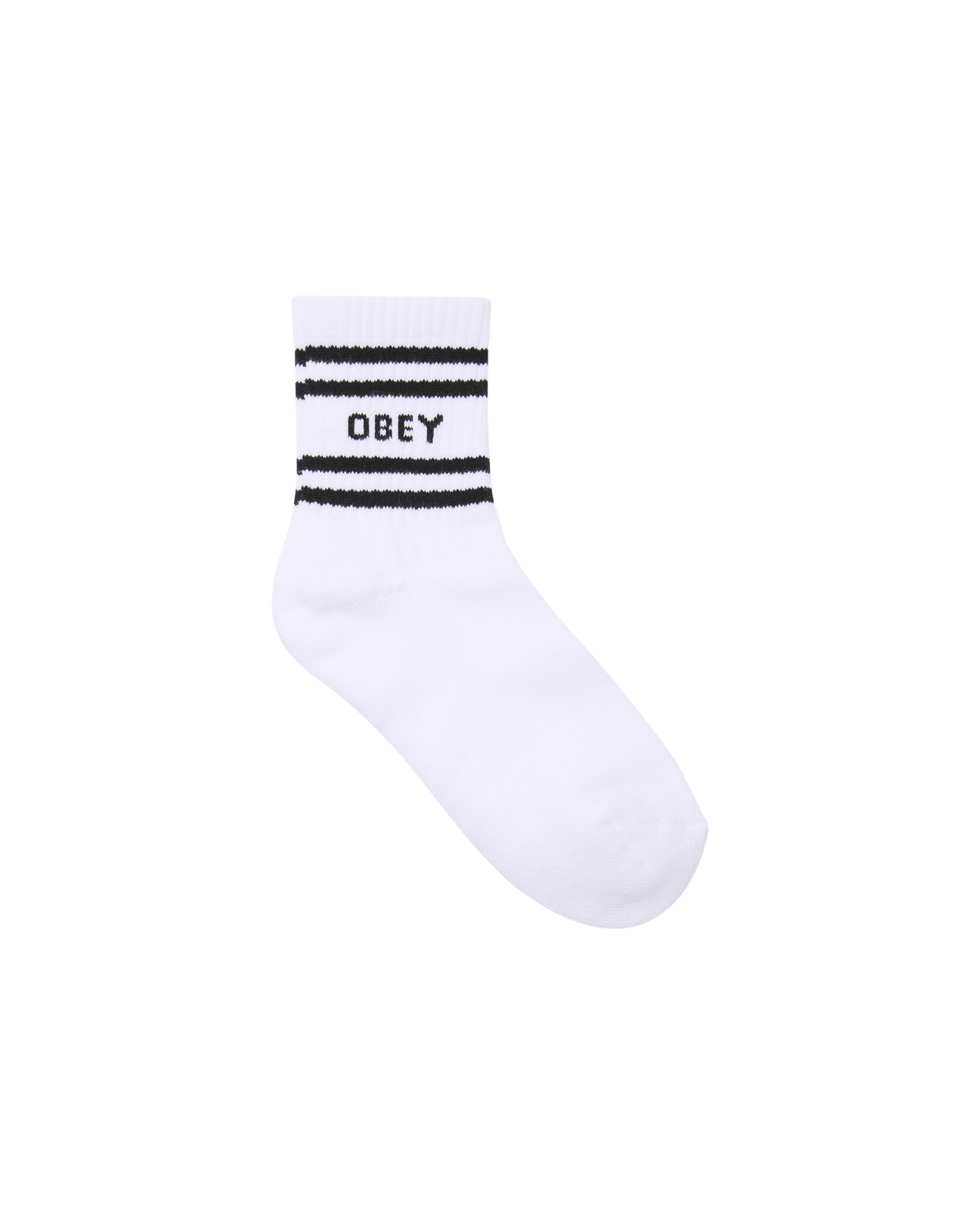 obey-coop-socks-white-black