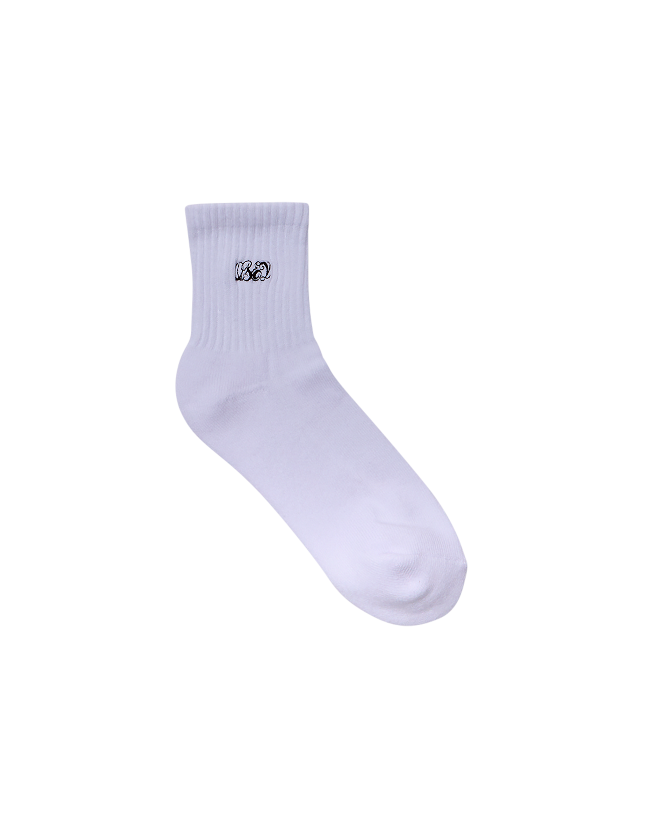 obey ribbon sock white (zoomed)